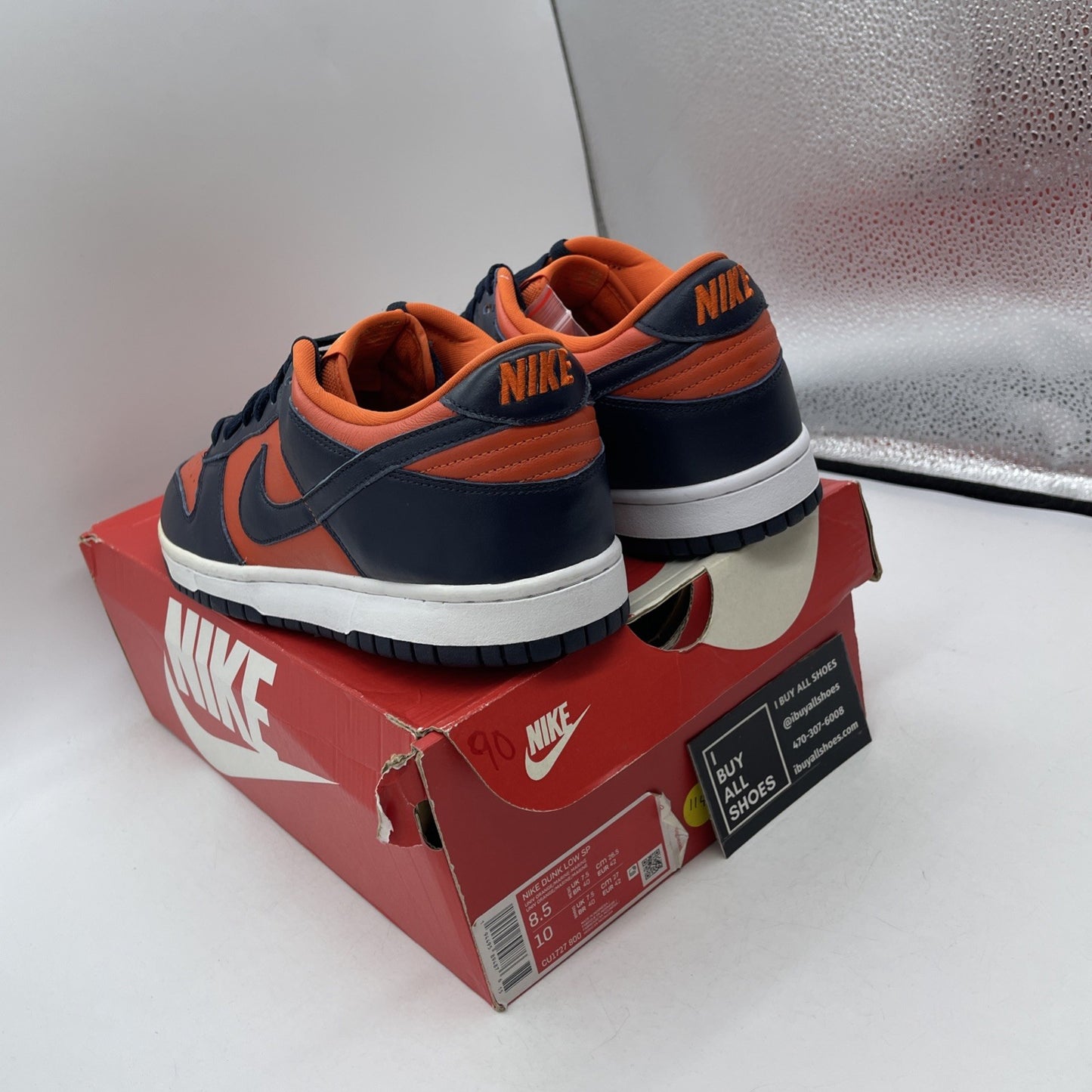 Size 8.5 - Nike Dunk SP Low Champ Colors Orange Blue Leather (CU1727-800)