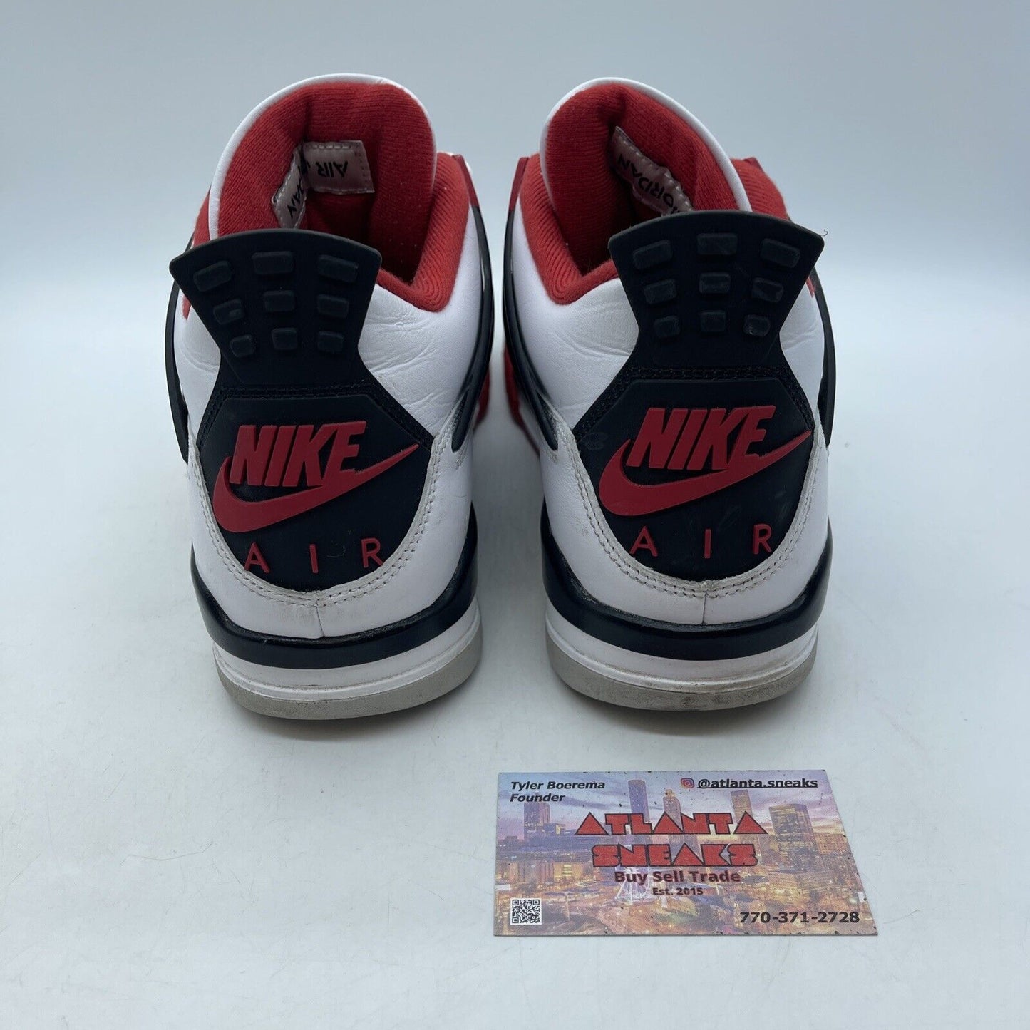Size 9.5 - Jordan 4 Retro OG Mid Fire Red Black White Leather (DC7770-160)