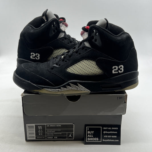 Size 11 - Air Jordan 5 Retro 2011 Black Metallic (136027-010)