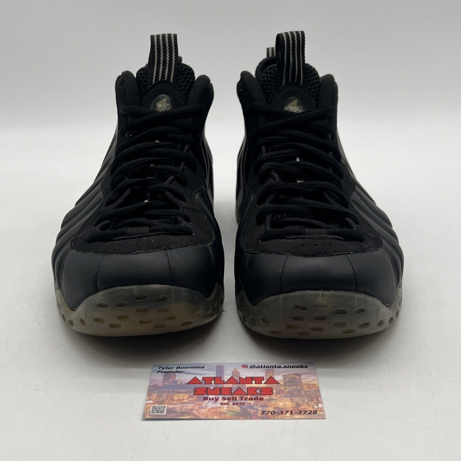 Size 10 - Nike Air Foamposite One Stealth Black (314996-010)