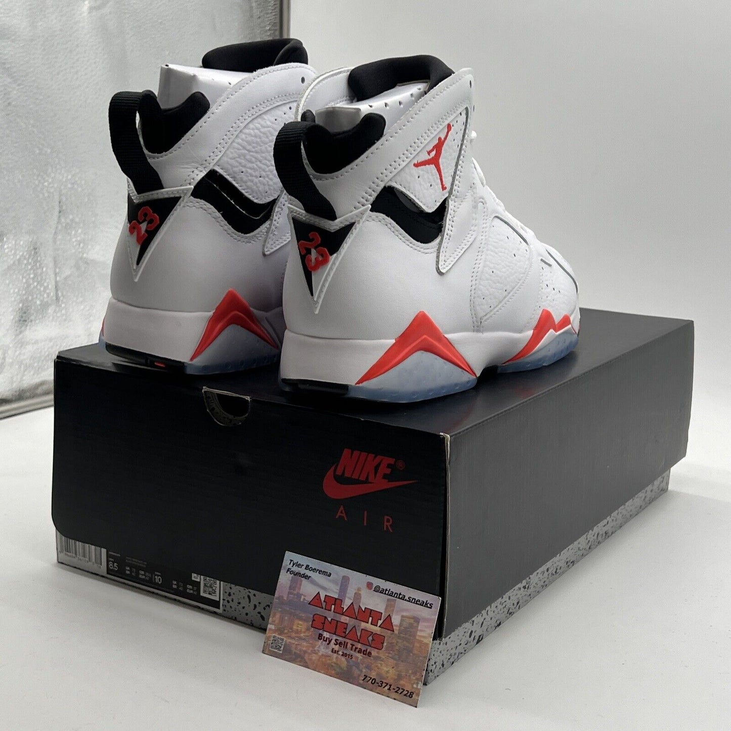 Size 8.5 - Air Jordan 7 Retro White Infrared (CU9307-160)