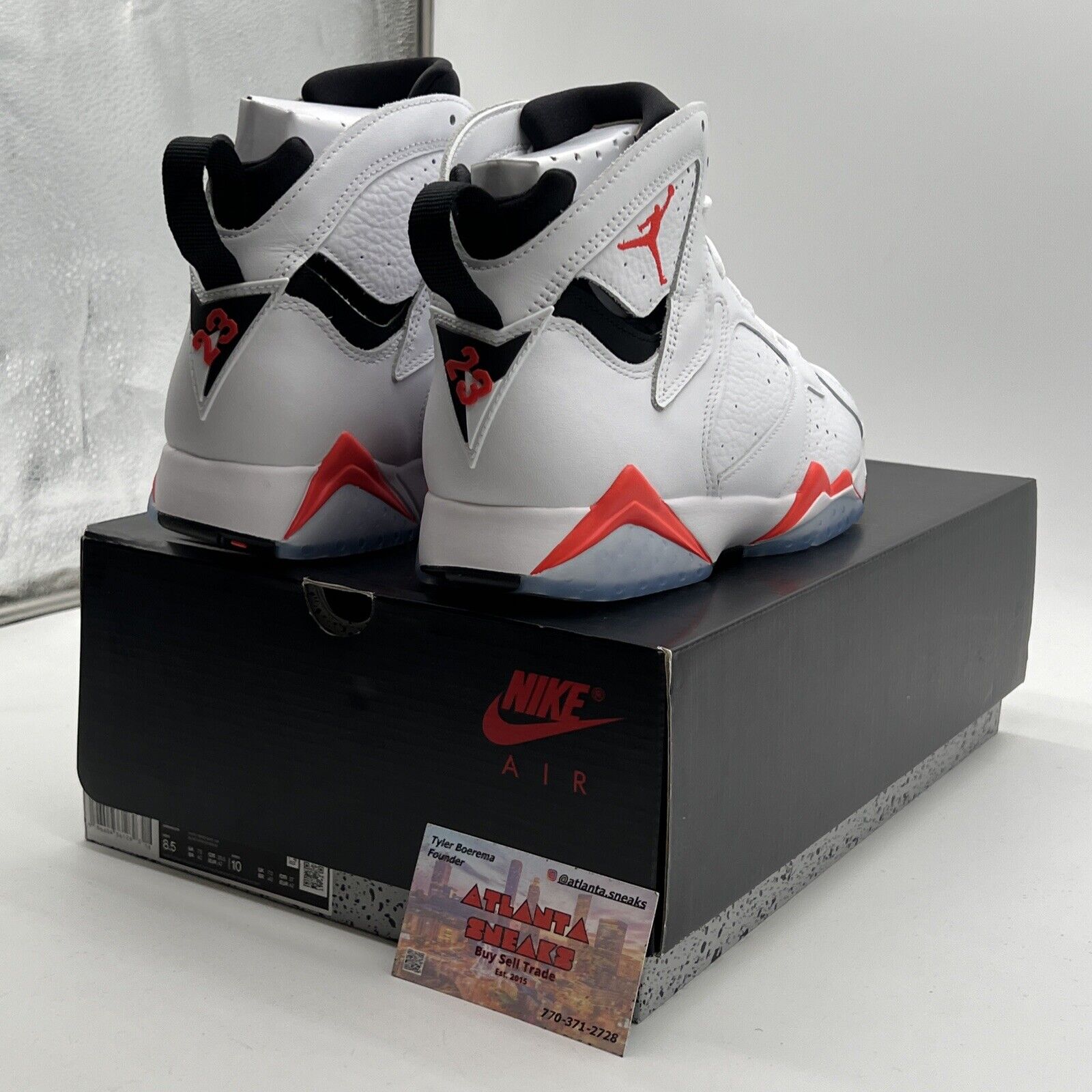 Size 8.5 - Air Jordan 7 Retro White Infrared (CU9307-160)