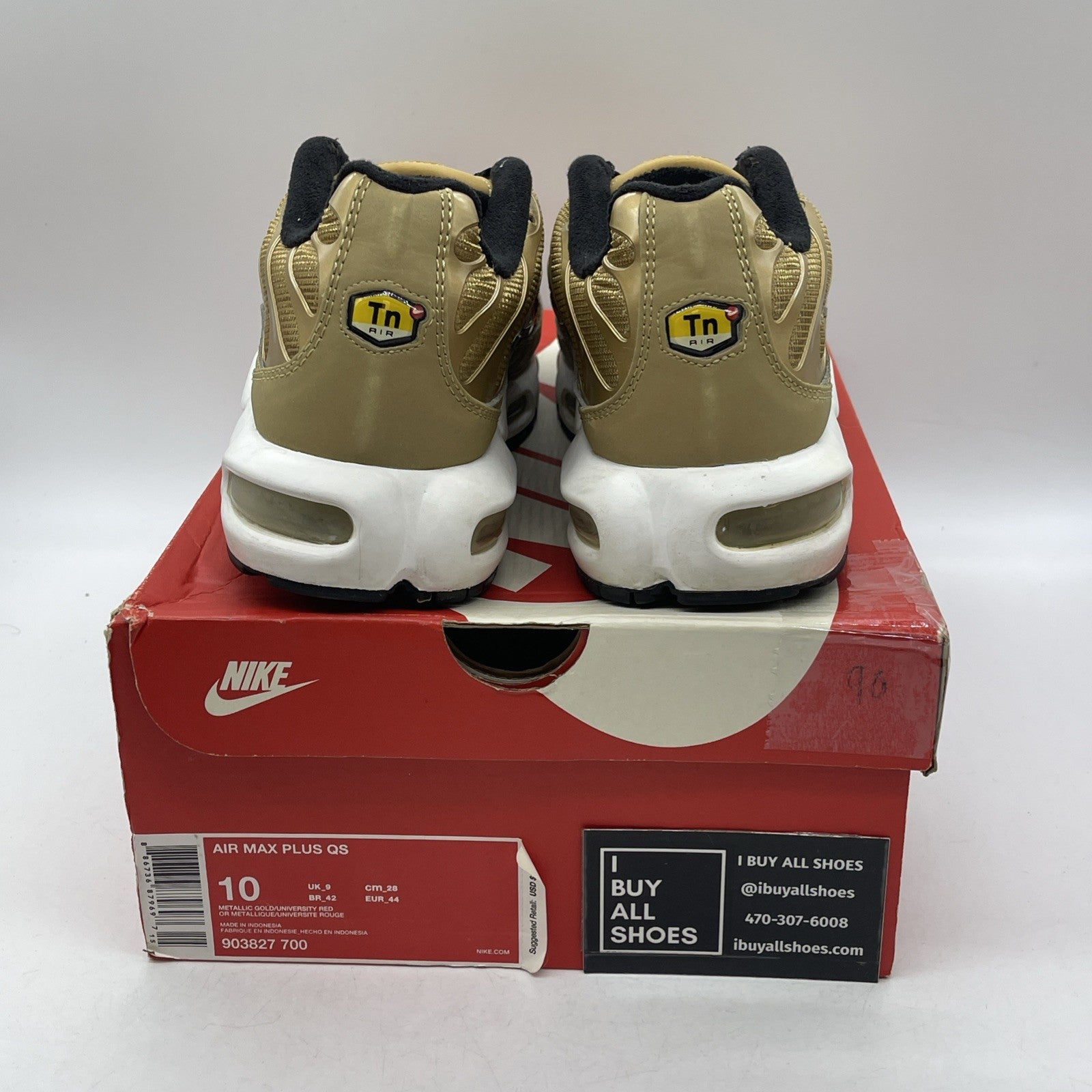 Size 10 - Nike Air Max Plus QS Metallic Gold (903827-700)