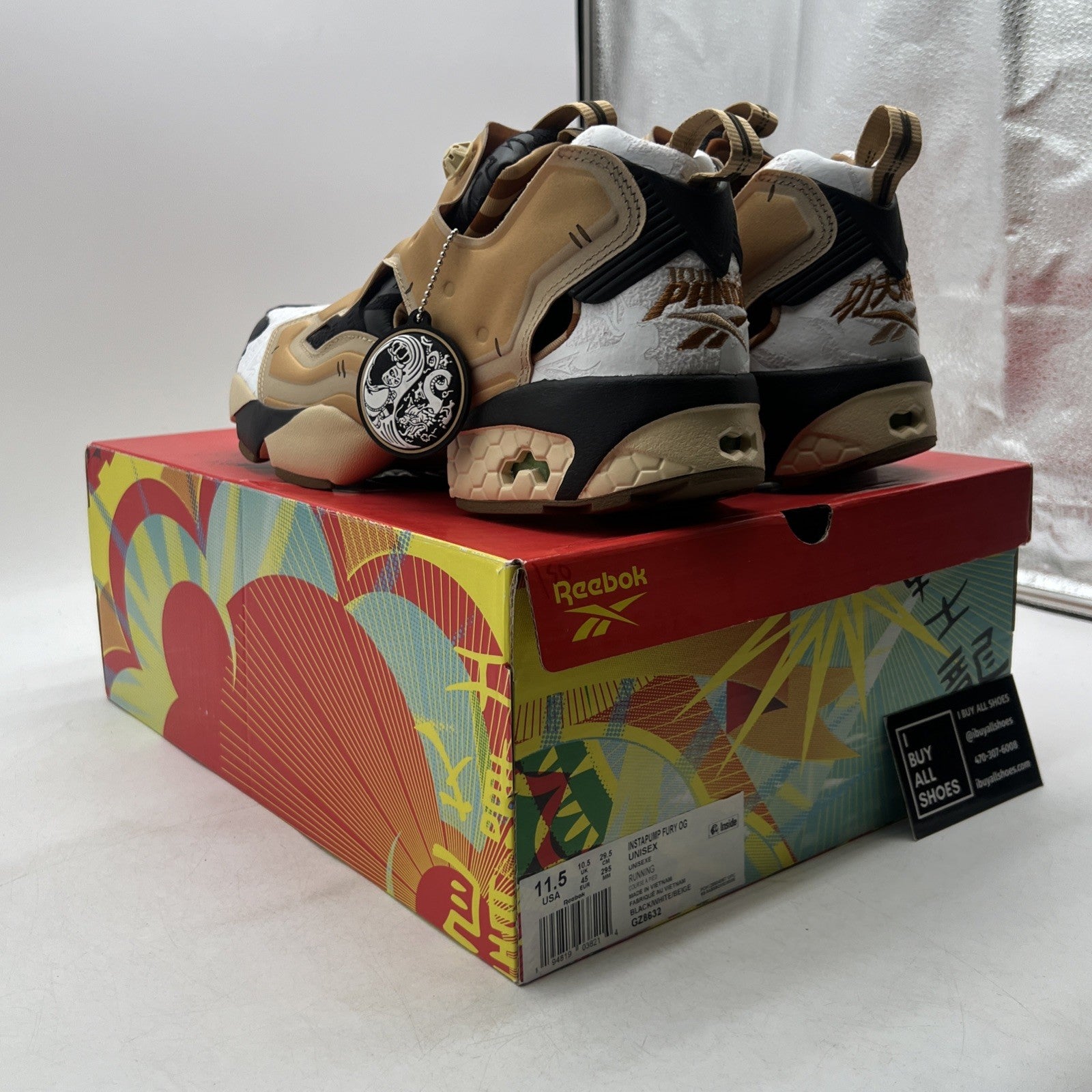 Size 11.5 - Reebok Kung Fu Panda x InstaPump Fury Po (GZ8632)