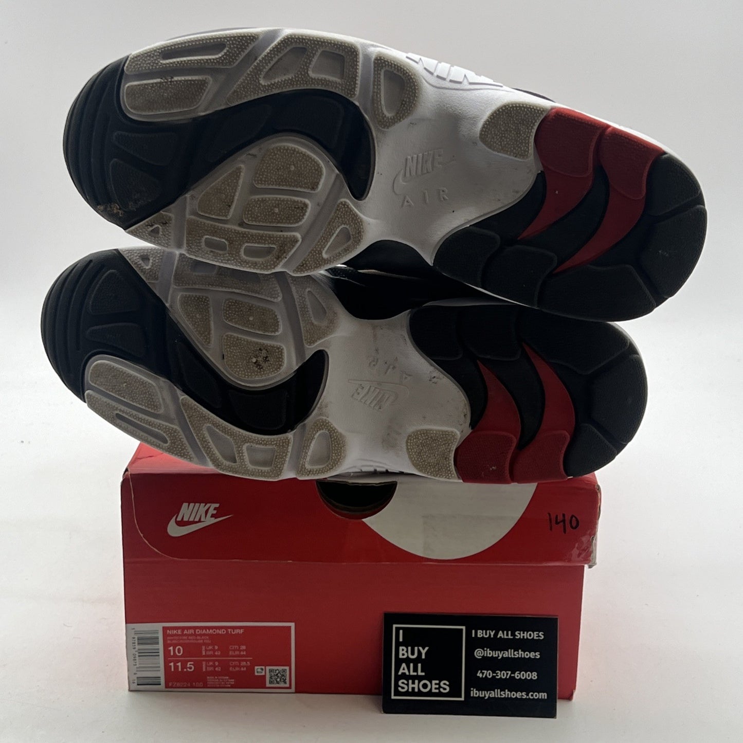 Size 10 - Nike Air Diamond Turf 2025 49ers (FZ8224-100)
