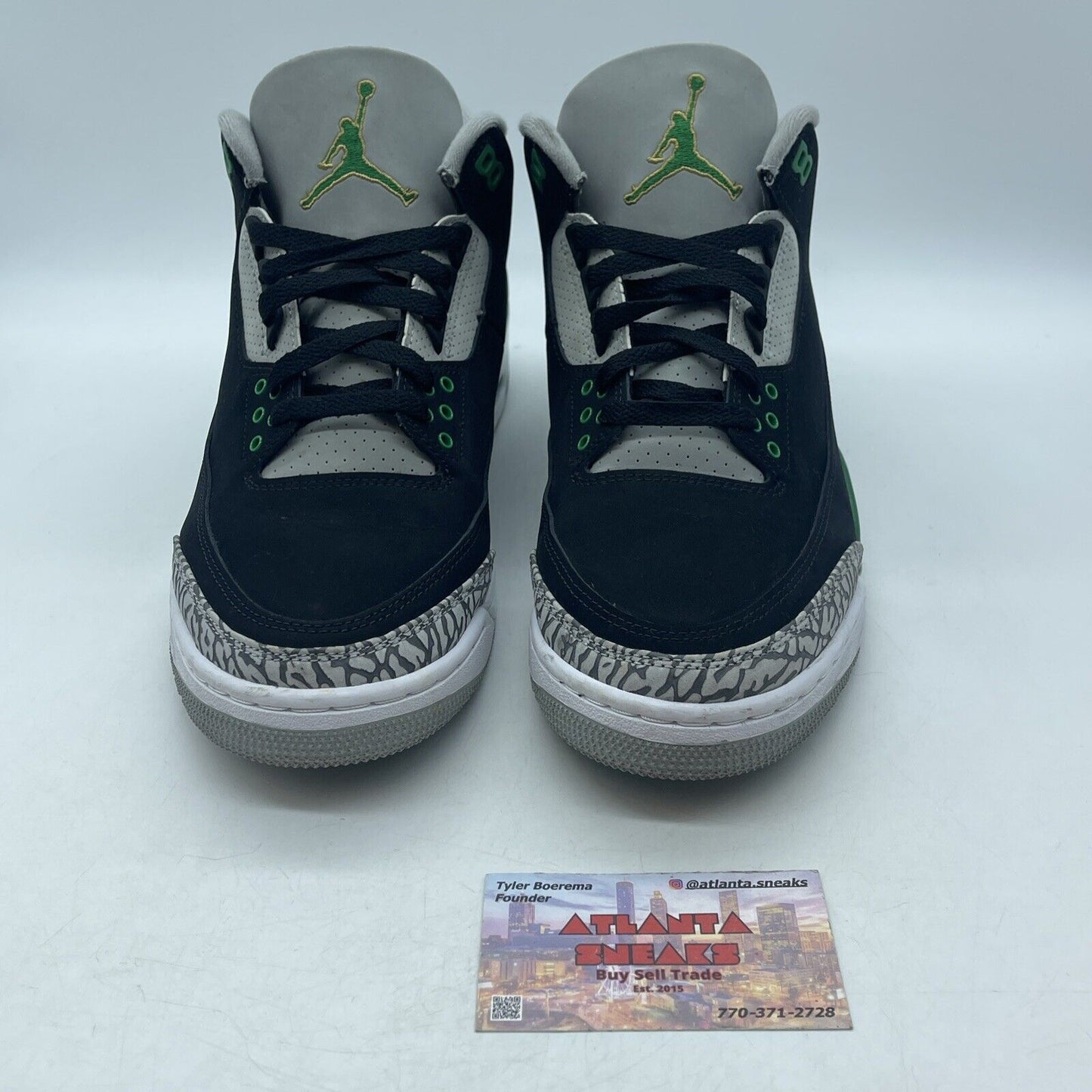 Size 9.5 - Jordan 3 Retro Mid Pine Green Black Green Grey Black (CT8532-030)