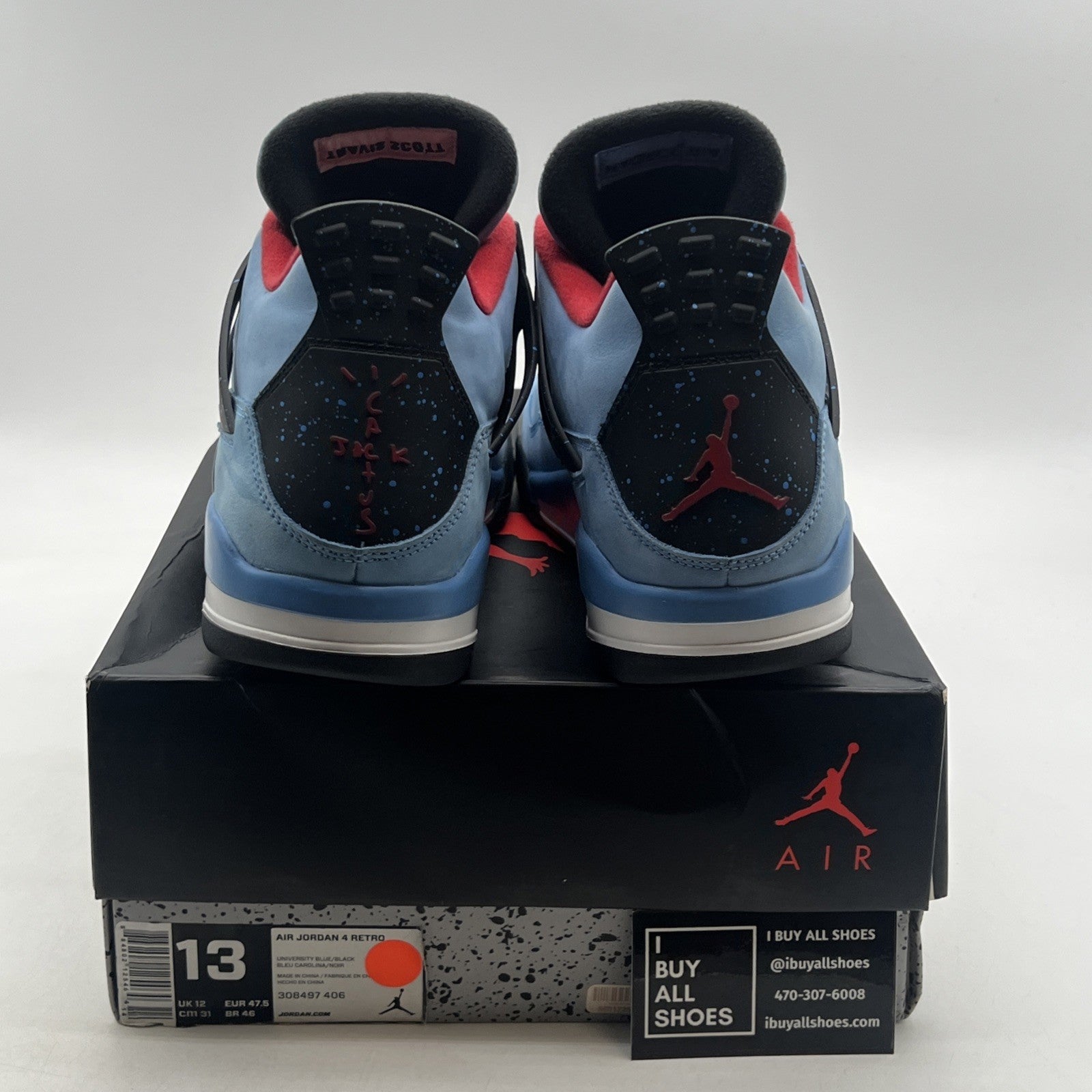 Size 13 - Air Jordan 4 Retro x Travis Scott Mid Cactus Jack (308497-406)