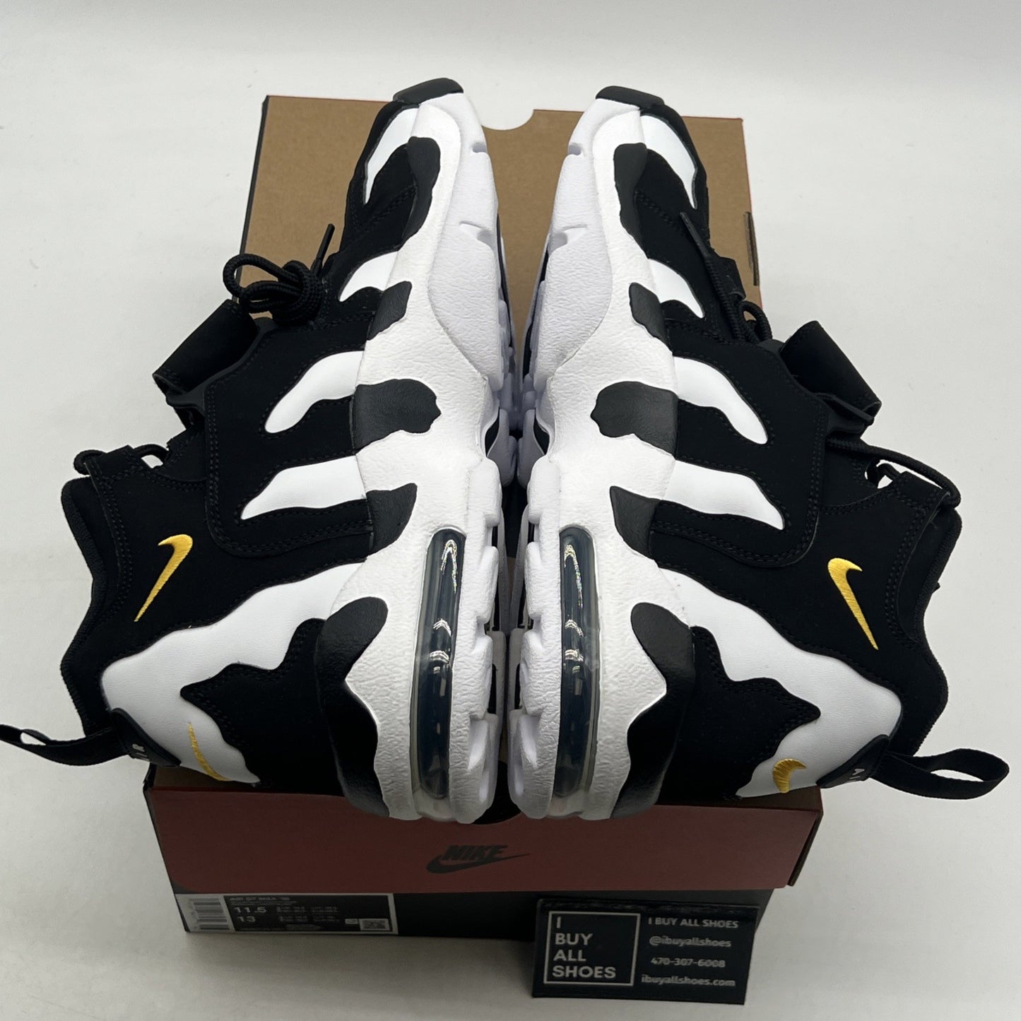 Size 11.5 -  Air Dt Max ‘96 Black White 2024 Yellow Suede Leather  (HM8249-001)