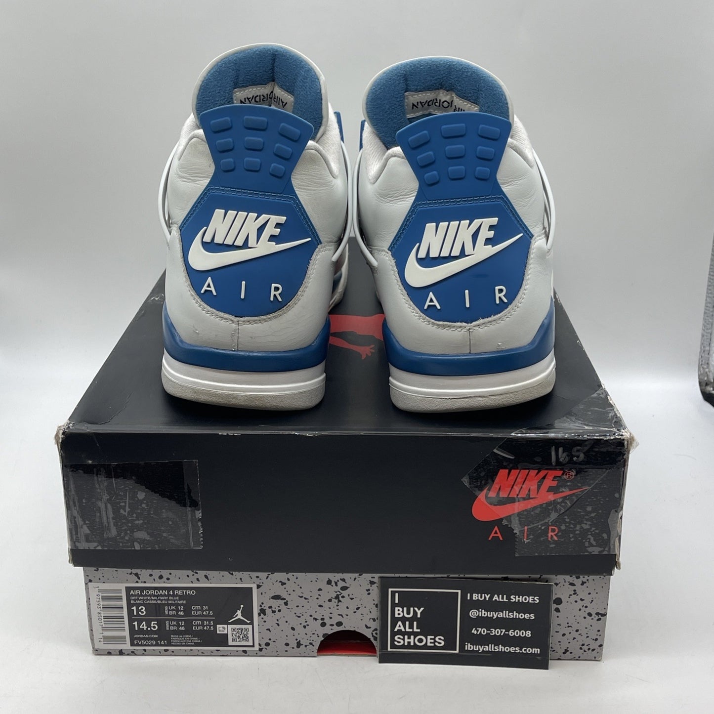 Size 13 - Air Jordan 4 Retro 2024 Military Blue (FV5029-141)
