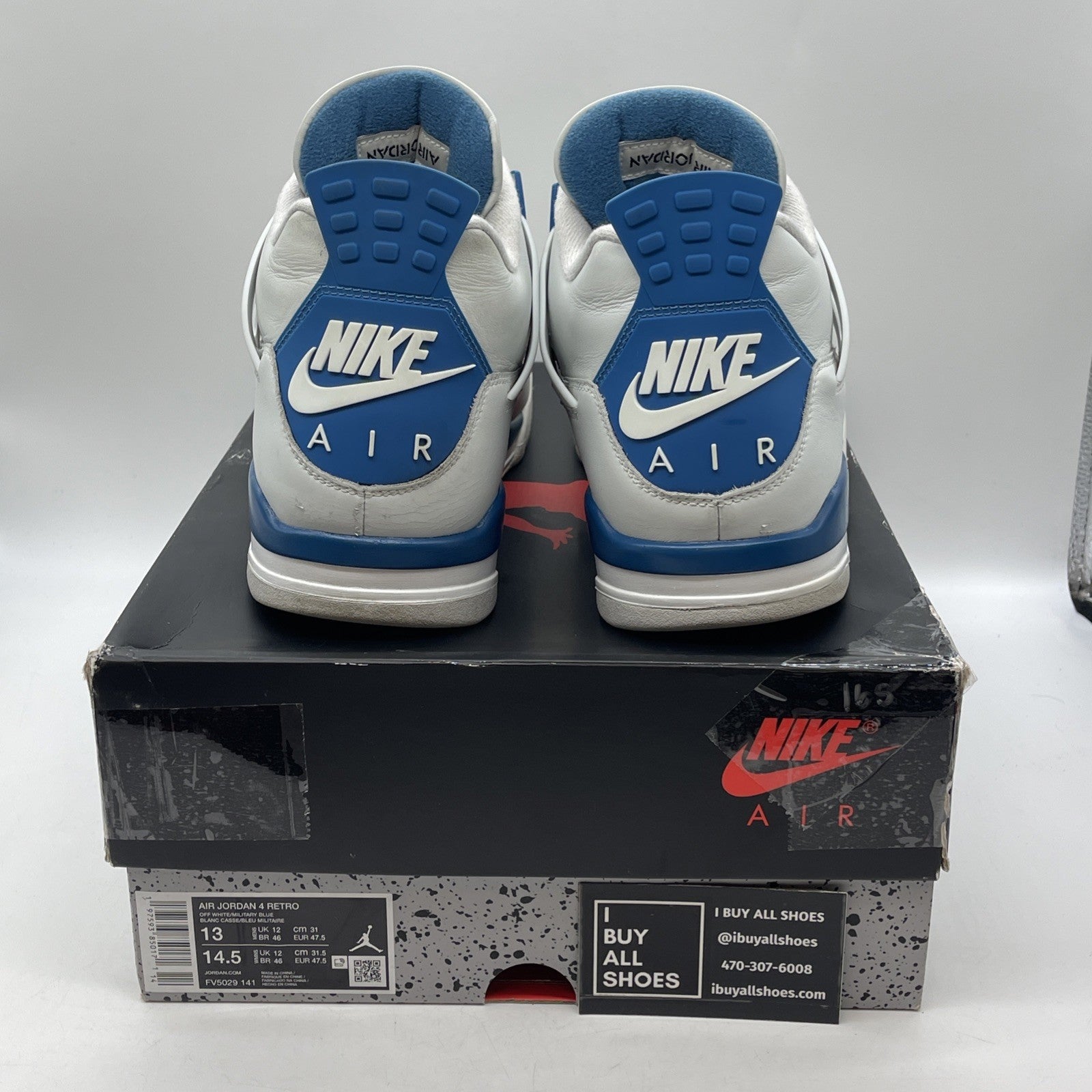 Size 13 - Air Jordan 4 Retro 2024 Military Blue (FV5029-141)