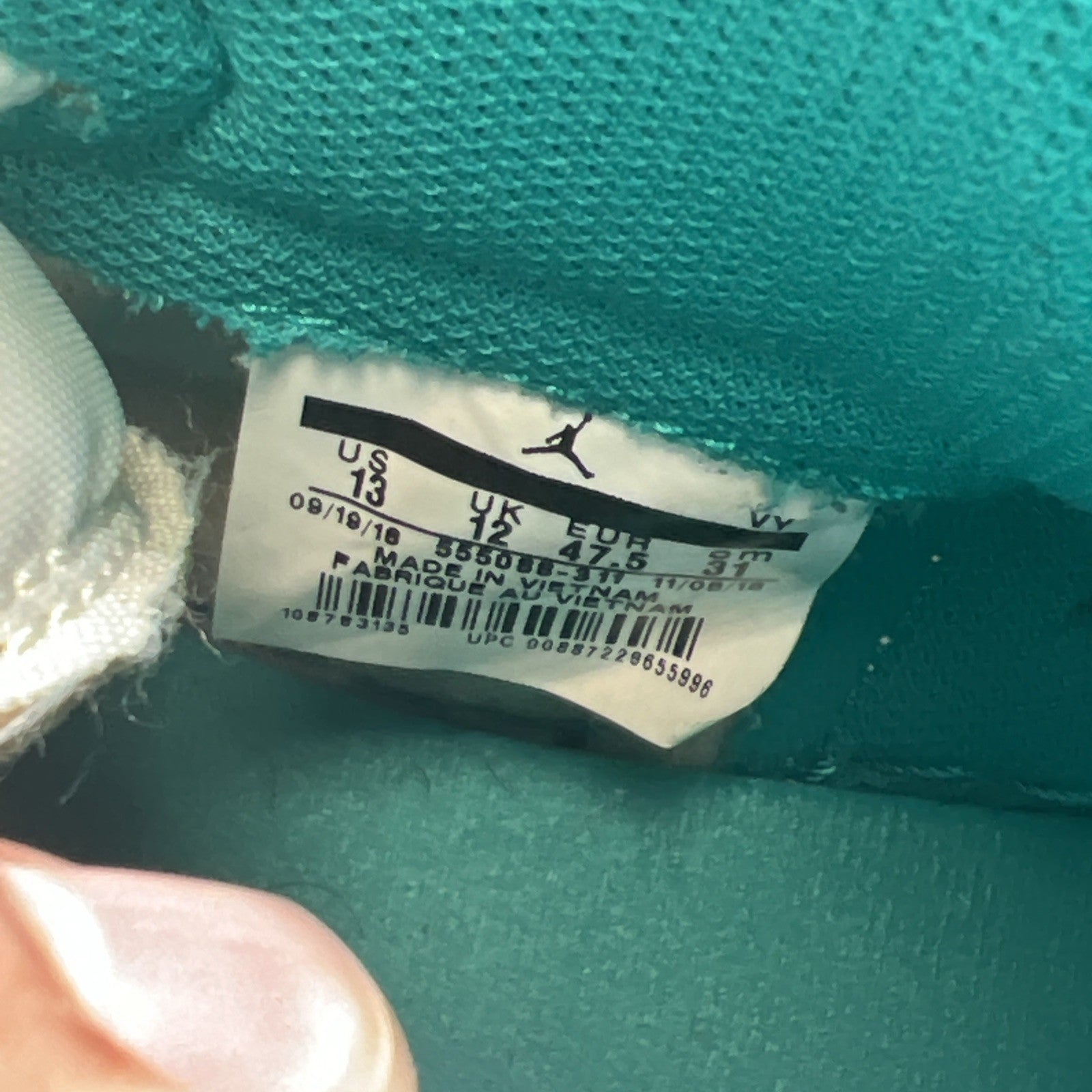 Size 13 - Air Jordan 1 Retro OG High Turbo Green (555088-311)