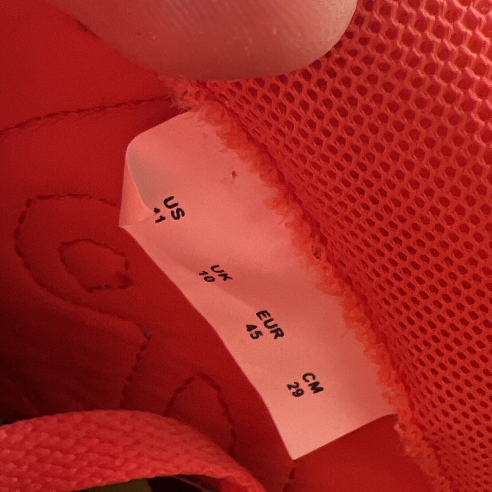 Size 11 - John Geiger GF-01 Peach Teal Chenille Banned Sneaker