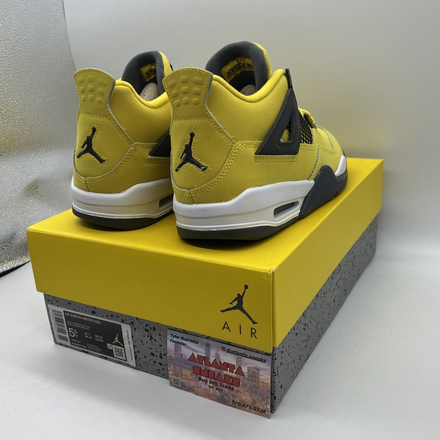 Size 5.5 - Jordan 4 Retro GS Tour Yellow 2021 - 408452700 Brand New Og All