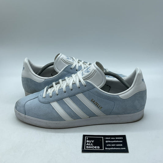 Size 11.5 - adidas Gazelle Clear Sky White Blue Suede Leather (BB5481)