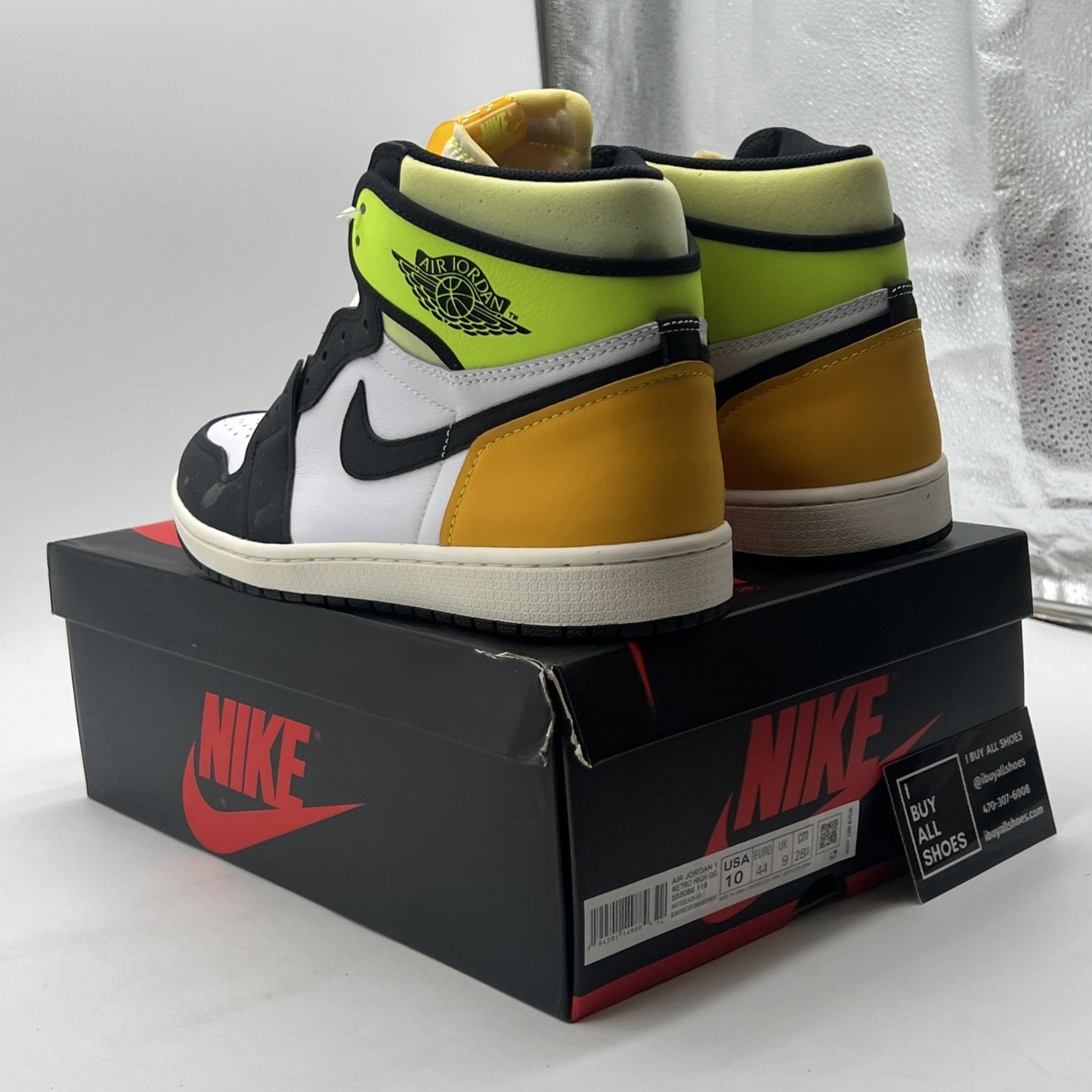 Size 10 - Air Jordan 1 Retro High OG Volt (555088-118)