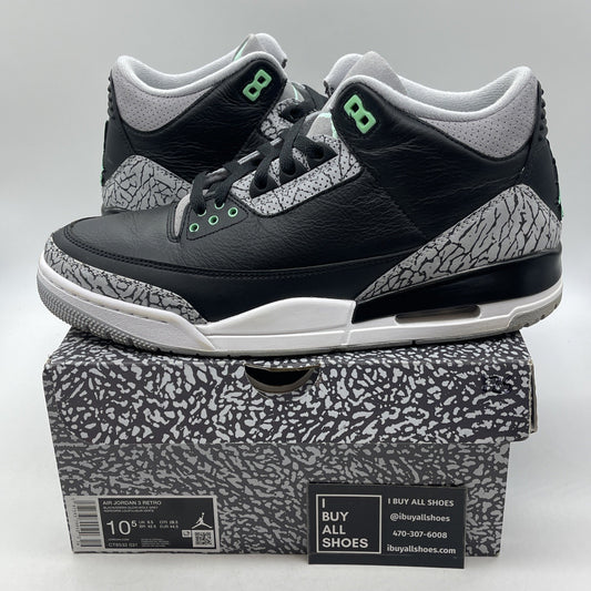 Size 10.5 - Air Jordan 3 Retro Green Glow (CT8532-031)