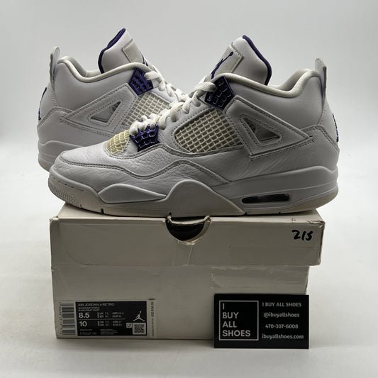 Size 8.5 - Air Jordan 4 Retro Mid Purple Metallic (CT8527-115)