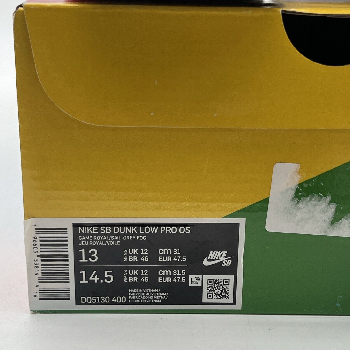 Size 13 - Nike Fly Streetwear x Dunk Pro SB Low Gardenia (DQ5130-400)