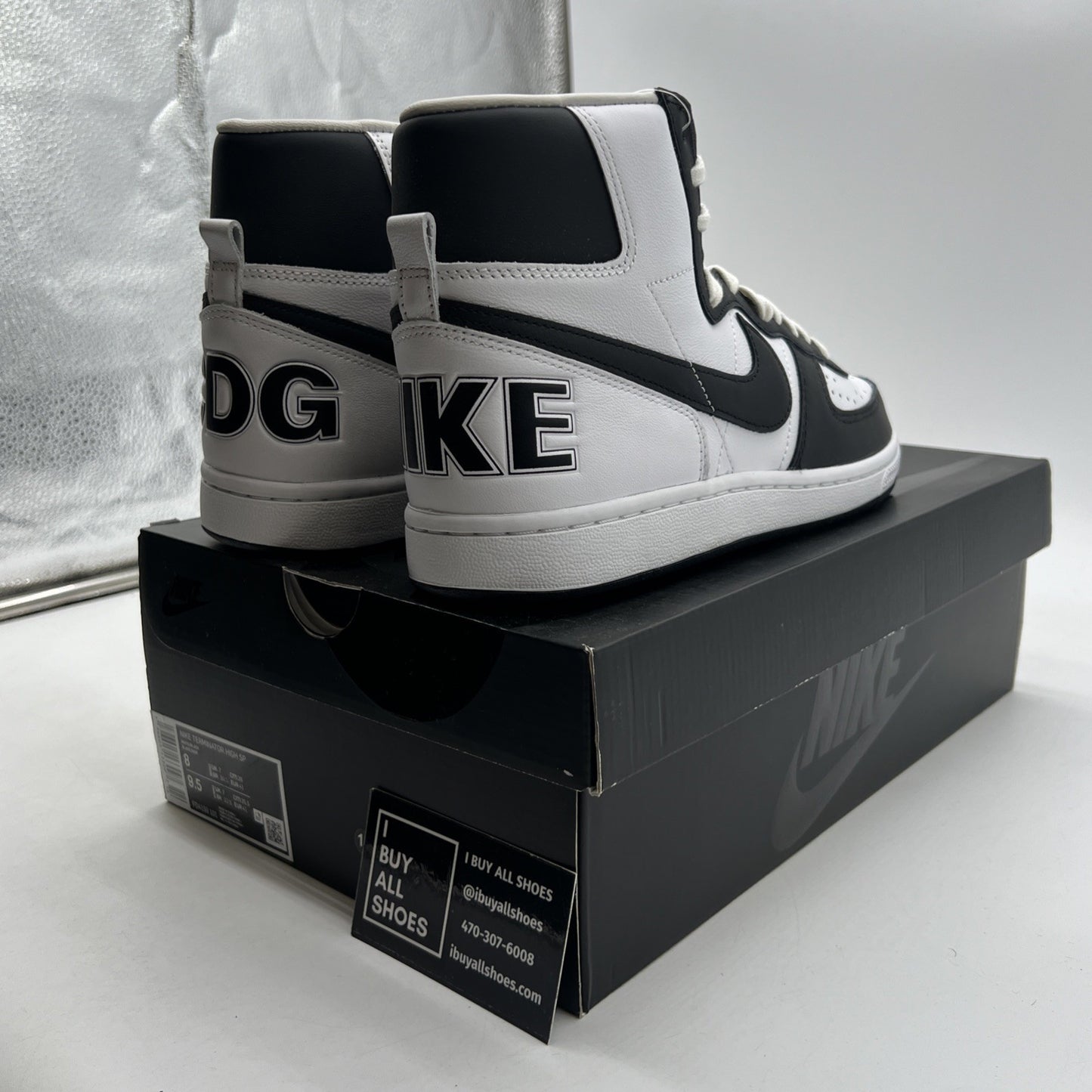 Size 8 - Nike Comme des Garçons Homme Plus x Terminator High Black (FD4159-101)