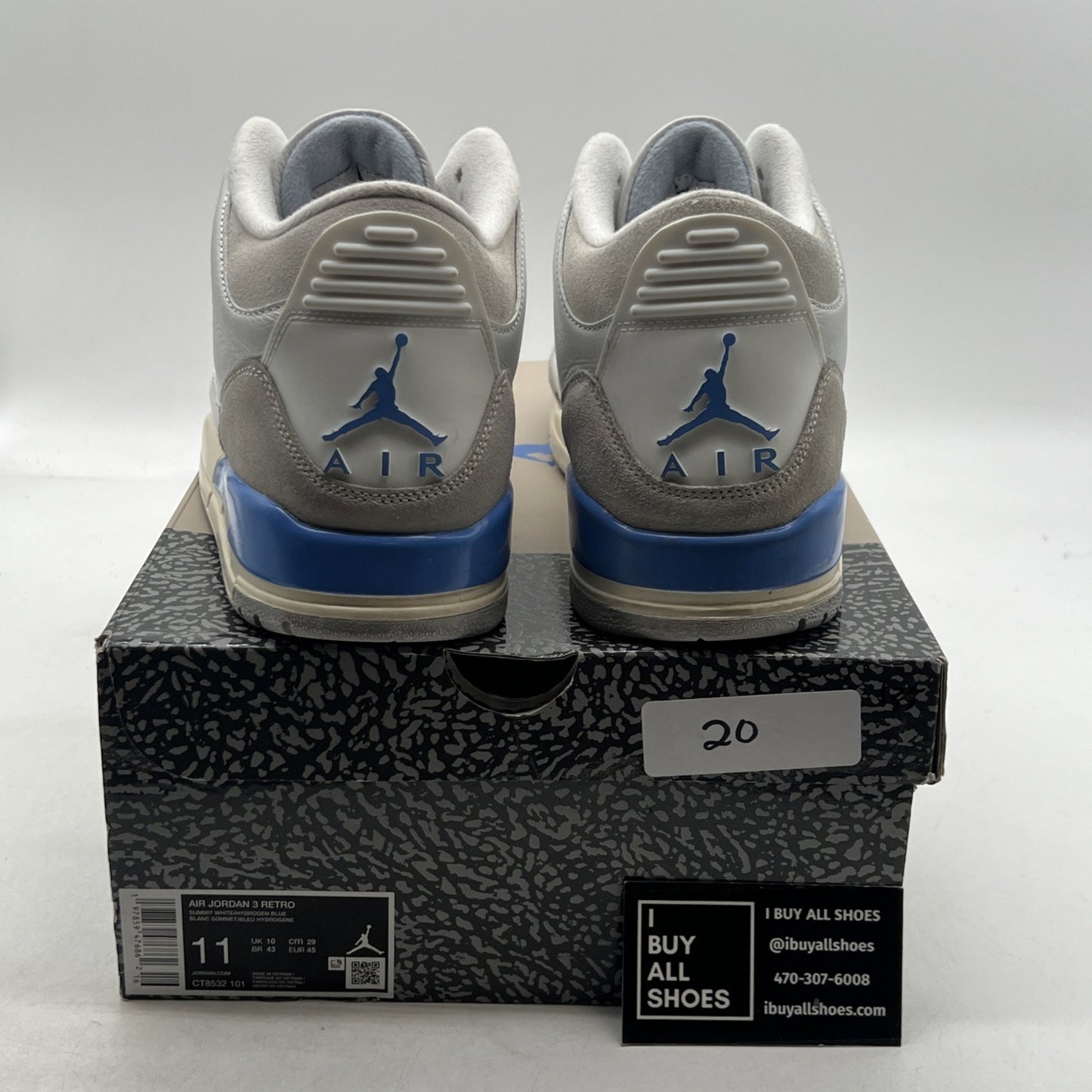 Size 11 - Air Jordan 3 Retro Lucky Shorts (CT8532-101)