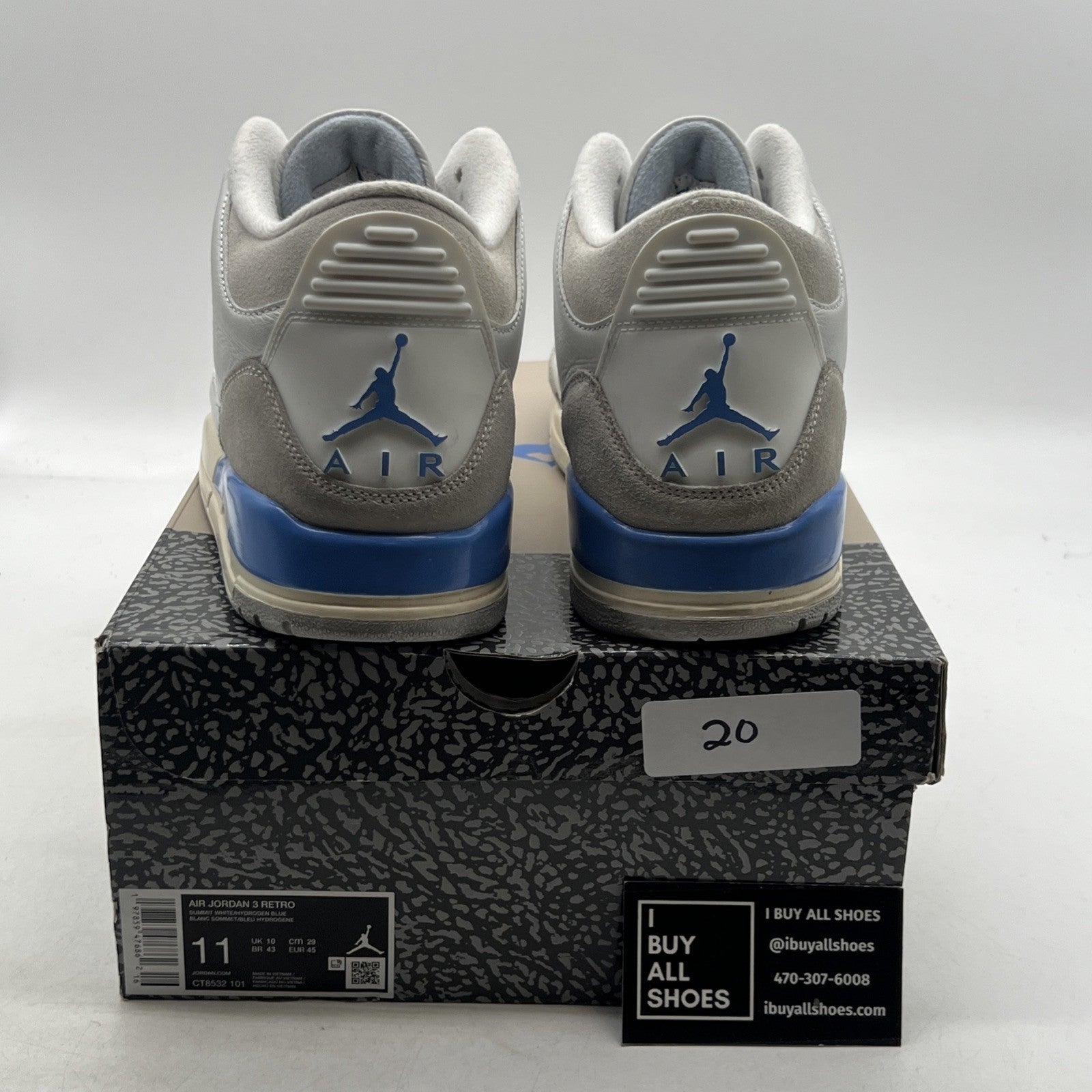 Size 11 - Air Jordan 3 Retro Lucky Shorts (CT8532-101)