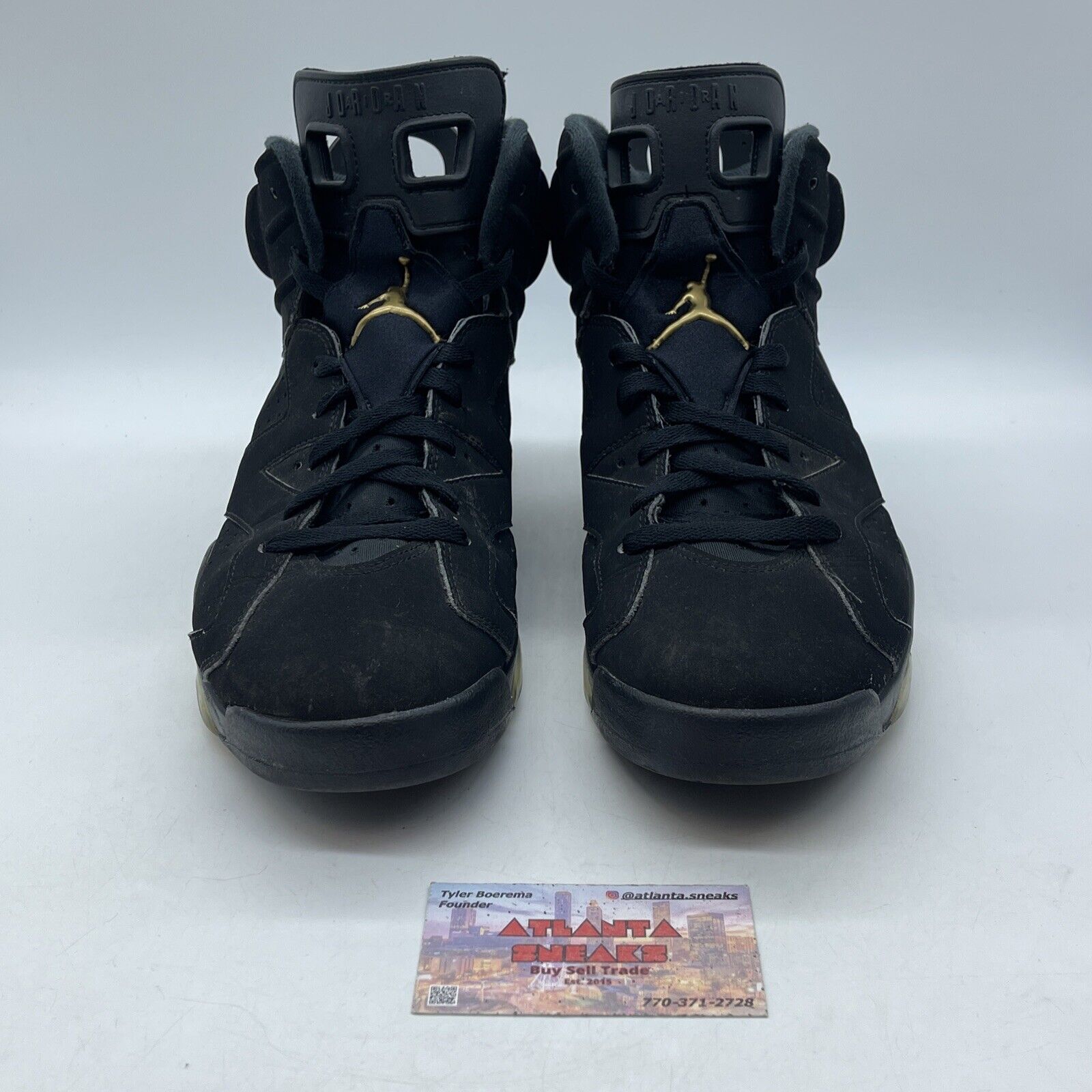 Size 11 - Jordan 6 Retro Defining Moments 2020 Black Suede Gold (CT4954-007)