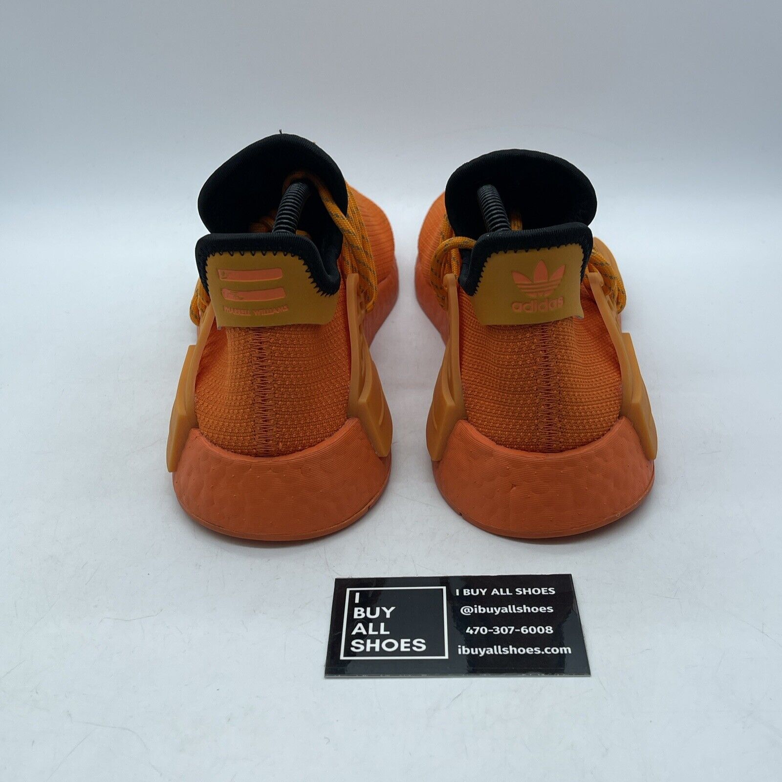Size 8 - adidas Pharrell x NMD Human Race Orange Black Suede Leather (GY0095)