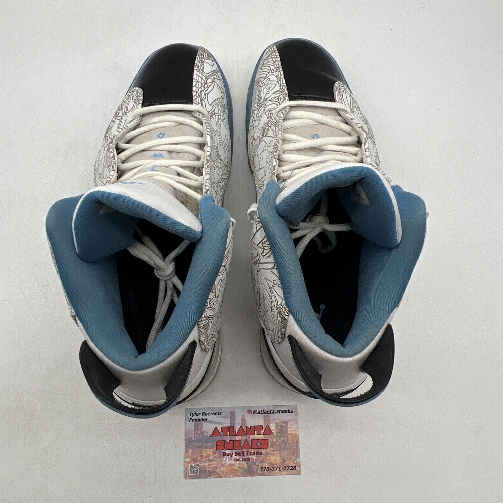 Size 10.5 - Jordan Dub Zero Legend Blue Black White Leather (311046-114)