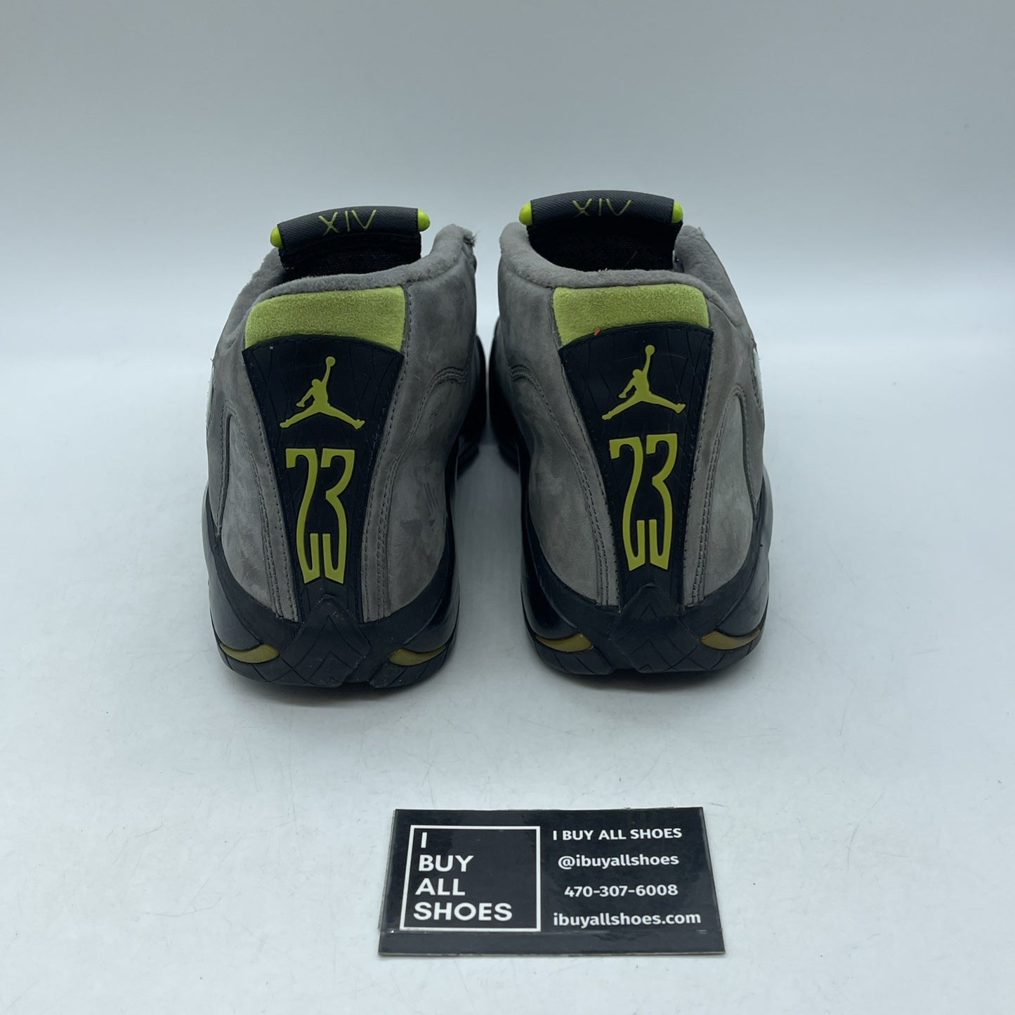 Size 7 - Air Jordan 14 Retro Graphite Chartreuse 2005 (311832-031)
