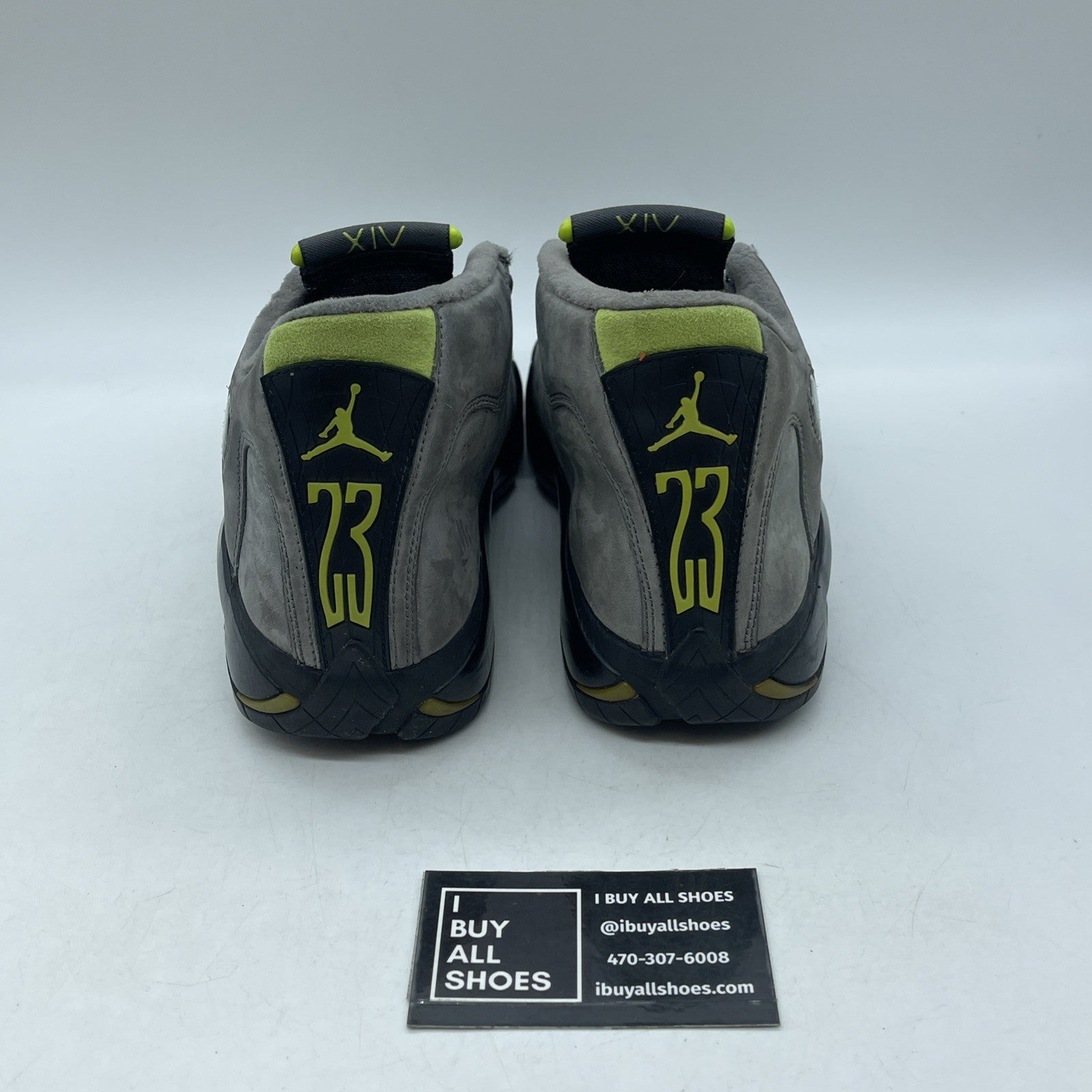Size 7 - Air Jordan 14 Retro Graphite Chartreuse 2005 (311832-031)