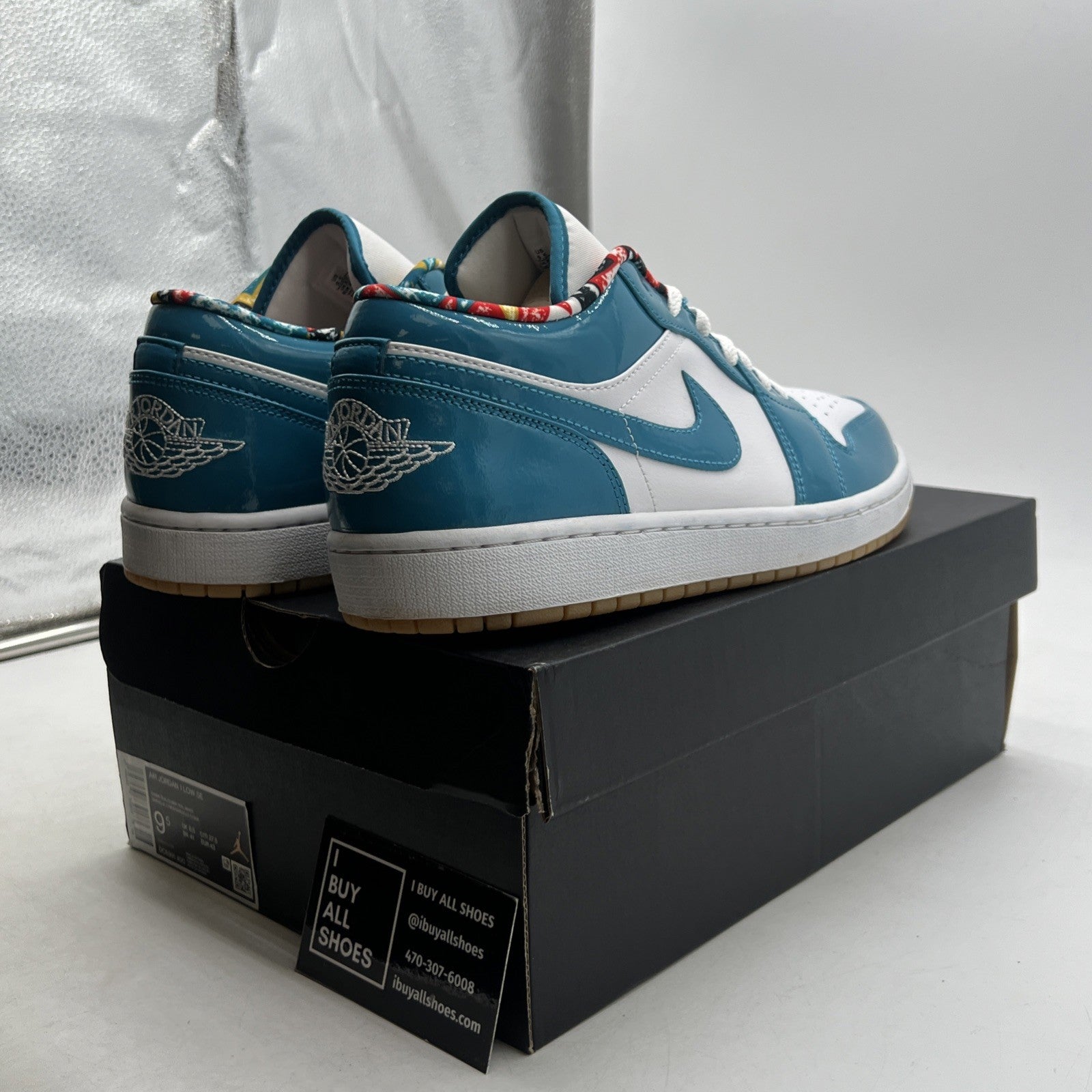 Size 9.5 - Nike Air Jordan 1 Low SE ‘Barcelona Cyber Teal’ (DC6991-400)