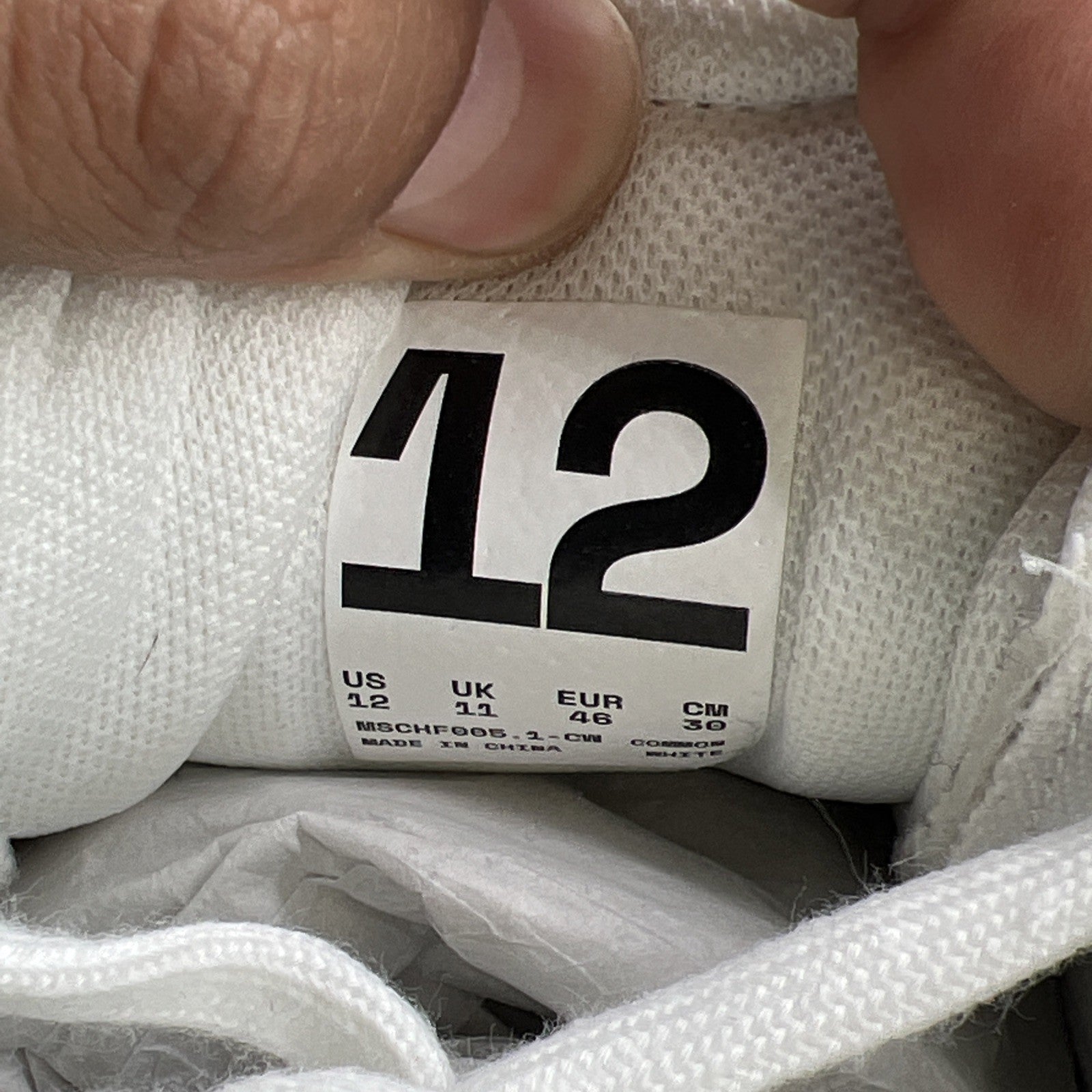 Size 12 - MSCHF Super Normal 2 White Limited Release Common Whites