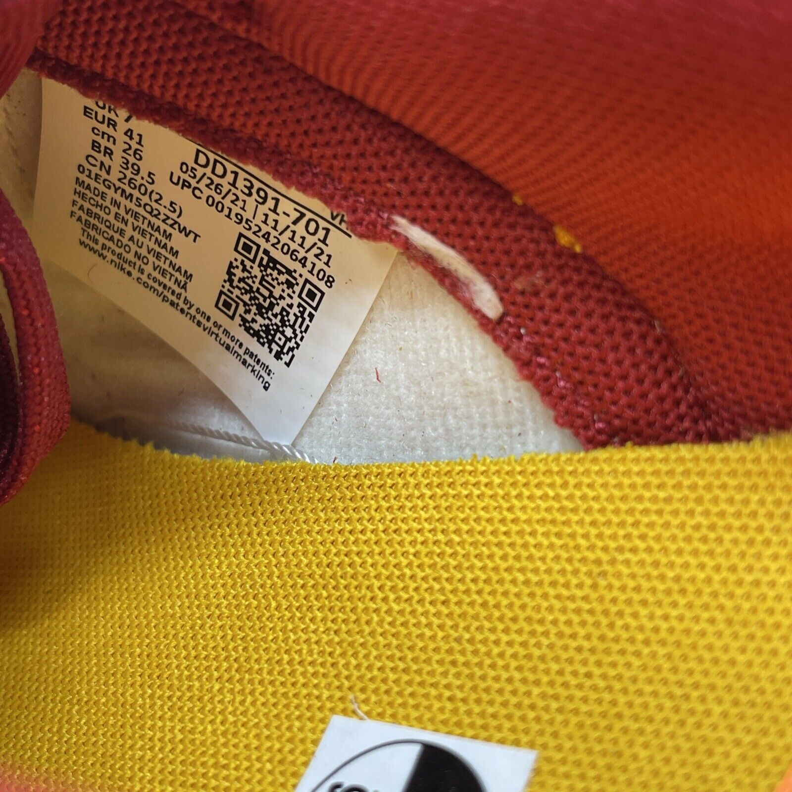 Size 8 - Nike Dunk Low USC Red Yellow White Leather (DD1391-701)