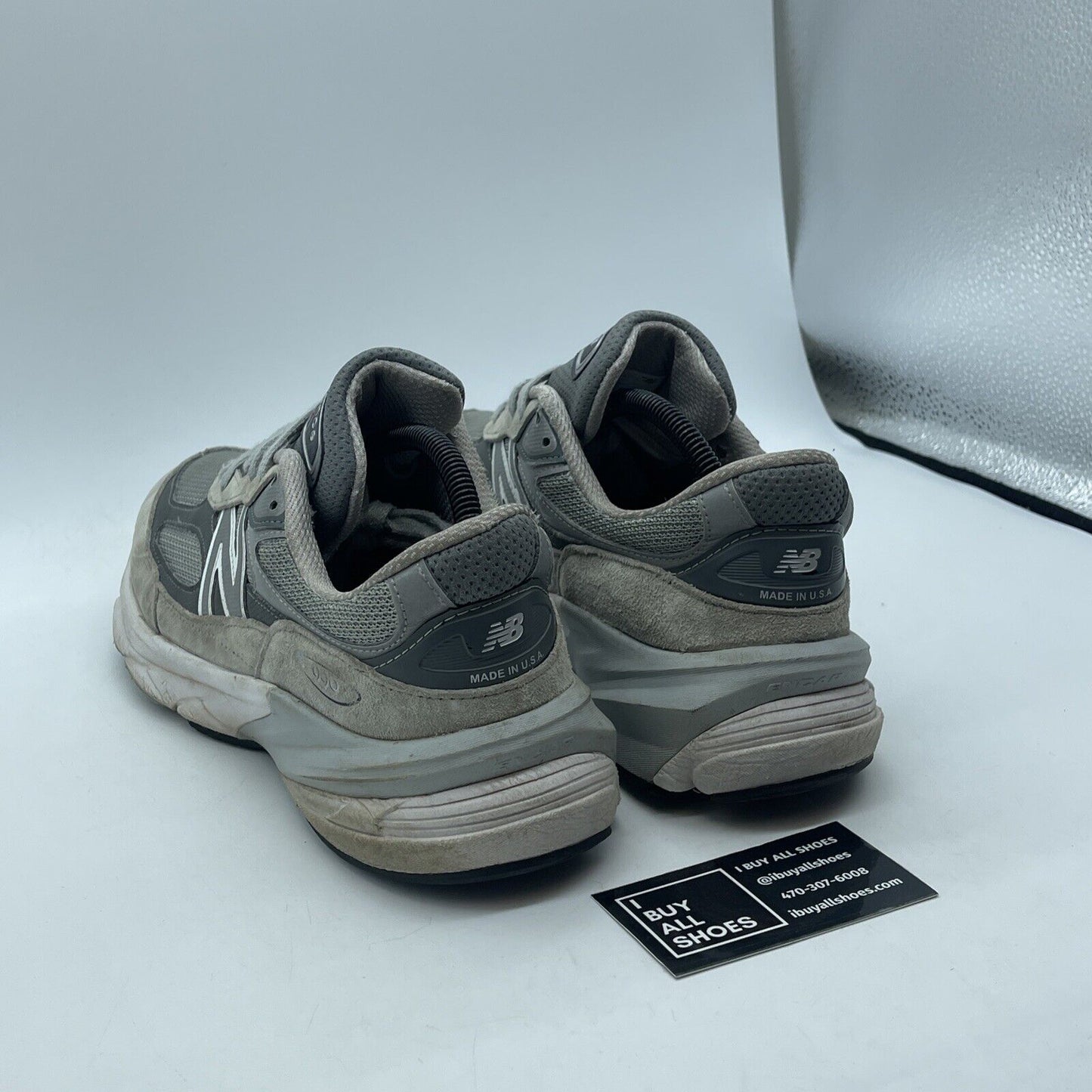 Size 10 - New Balance 990v6 Made in USA Castlerock Grey Suede (M990GL6)
