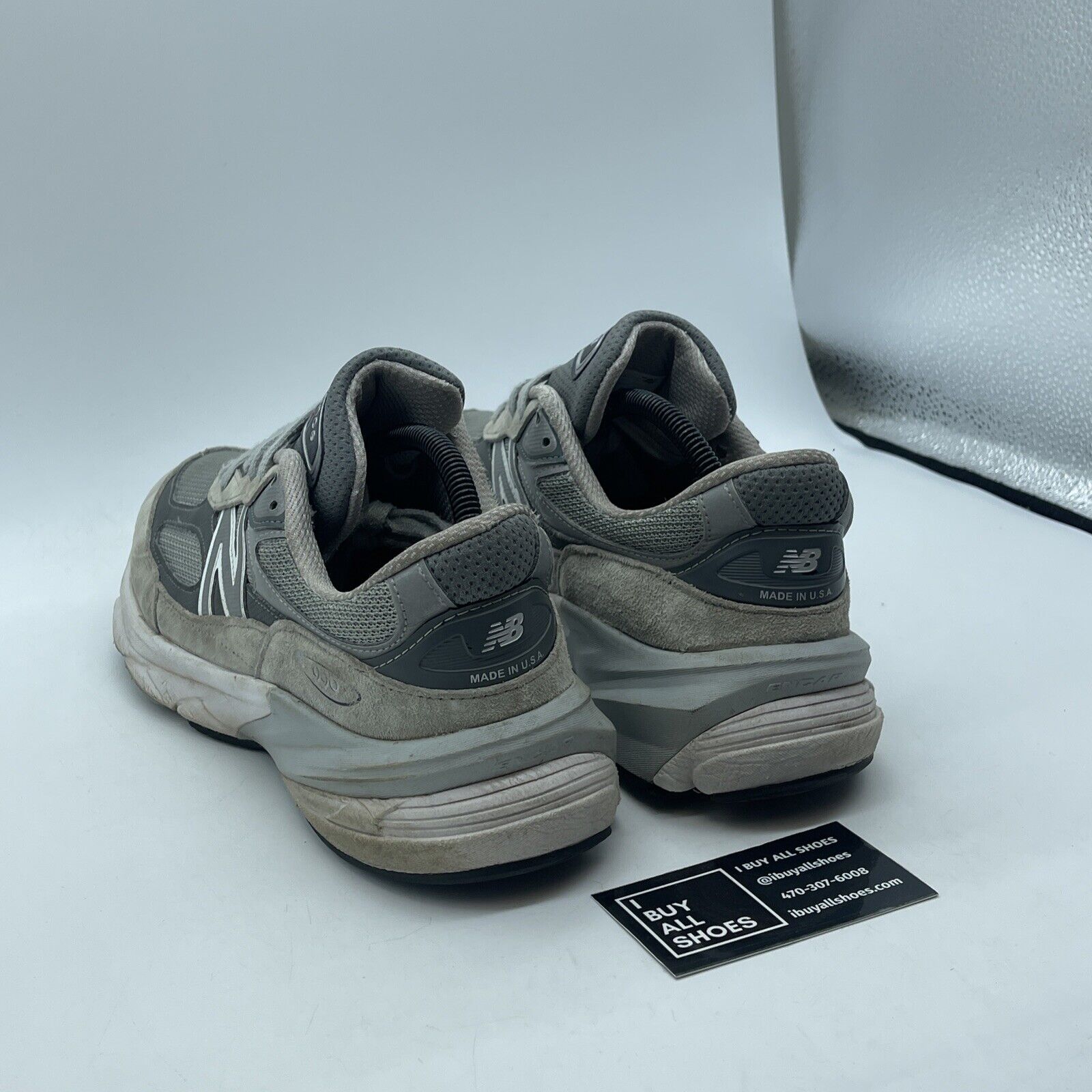 Size 10 - New Balance 990v6 Made in USA Castlerock Grey Suede (M990GL6)