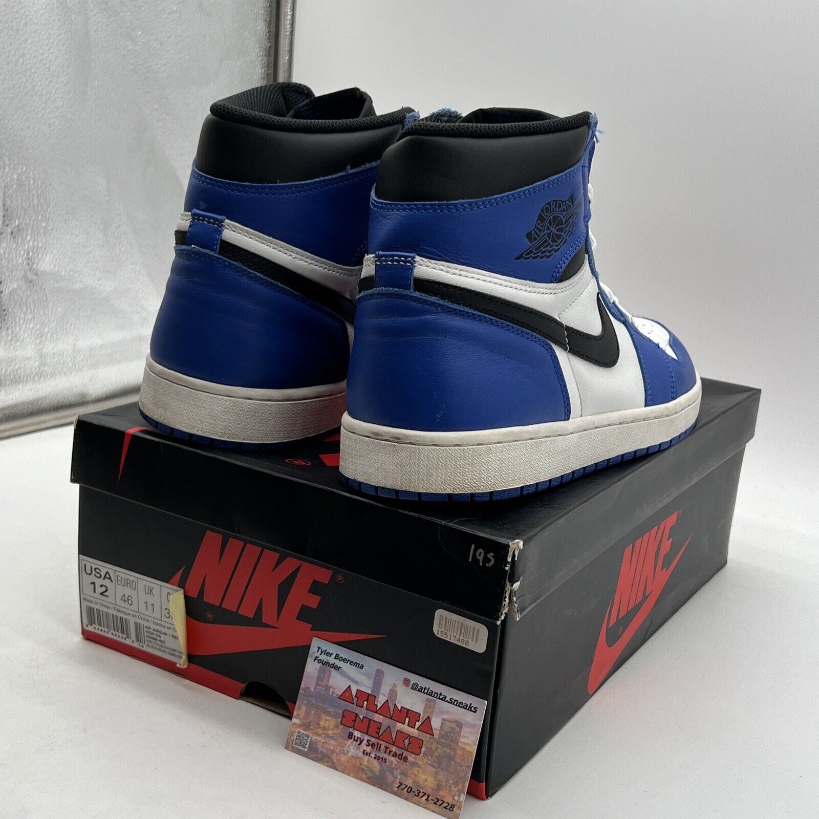 Size 12 - Jordan 1 Retro High OG Game Royal 2018 (555088-403)