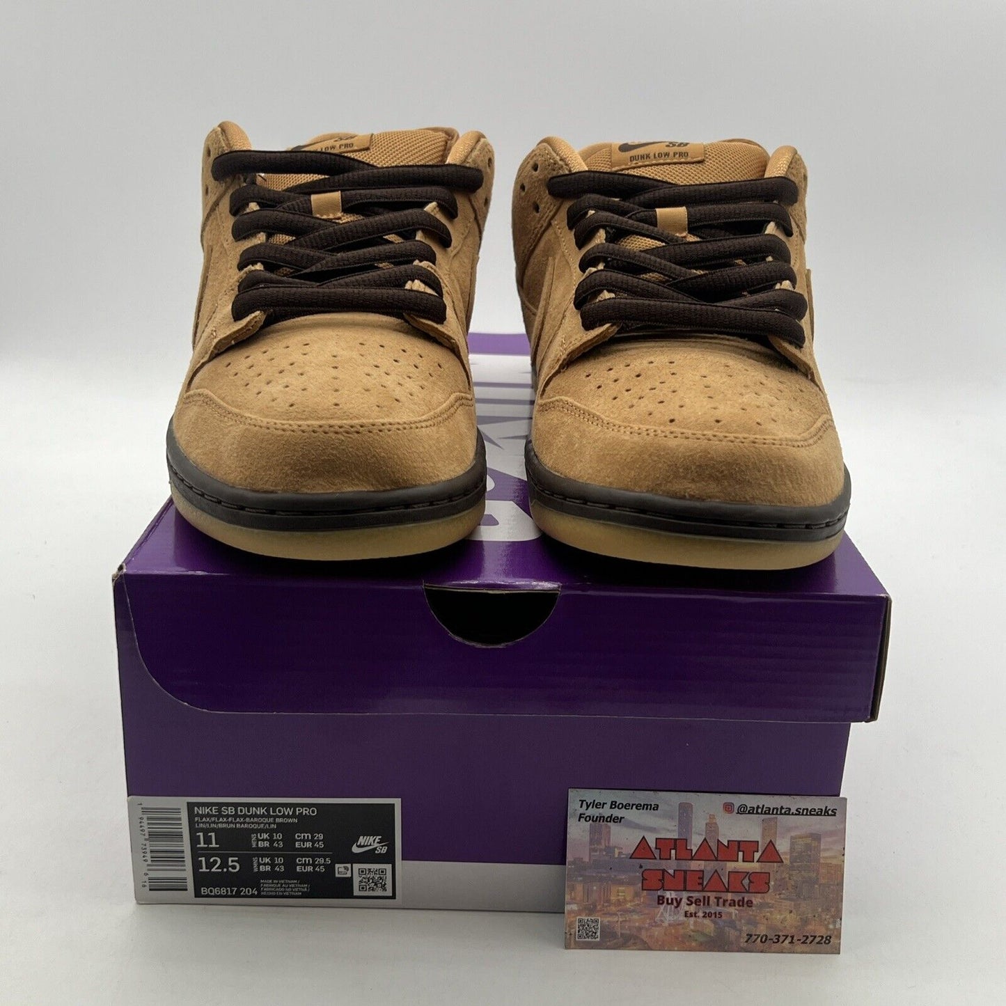 Size 11 - Nike Dunk Pro SB Low Wheat Mocha (BQ6817-204)