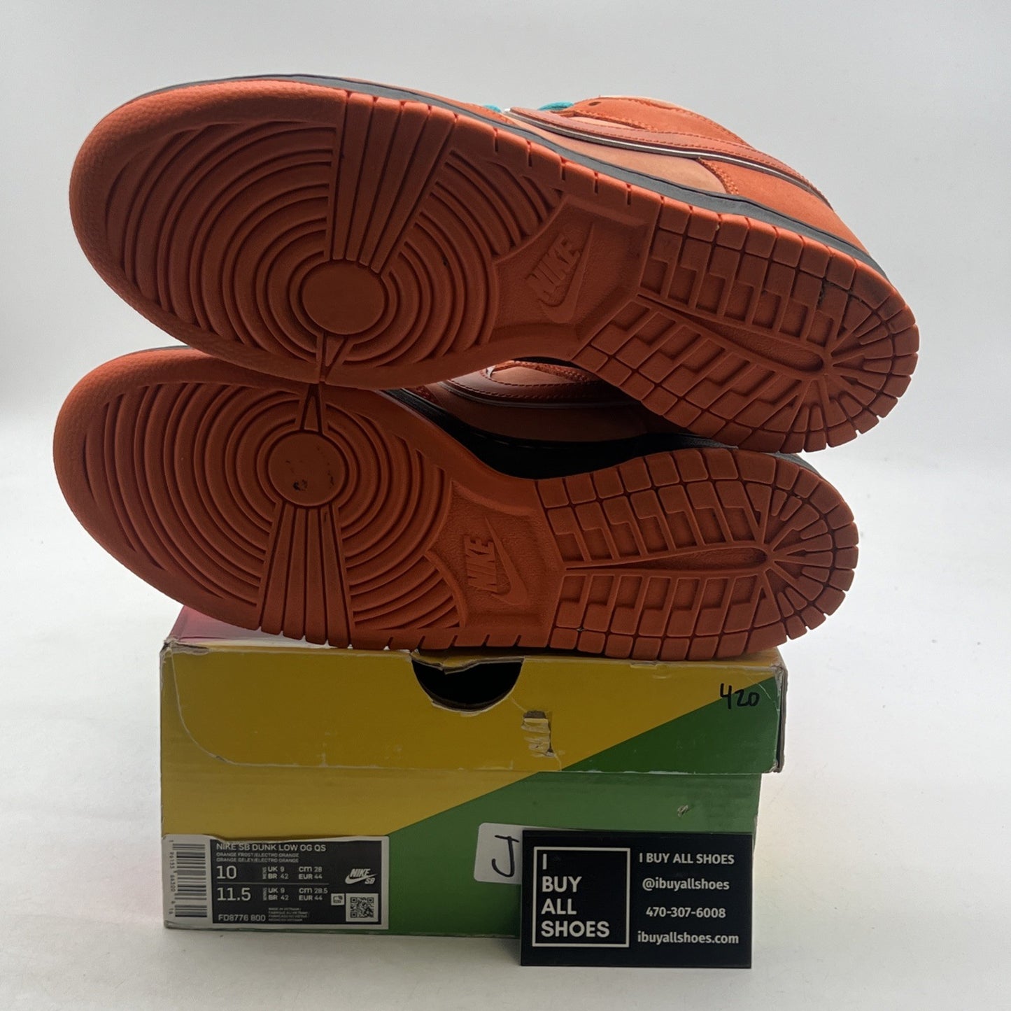 Size 10 - Nike Dunk Low SB x Concepts Orange Lobster (FD8776-800)