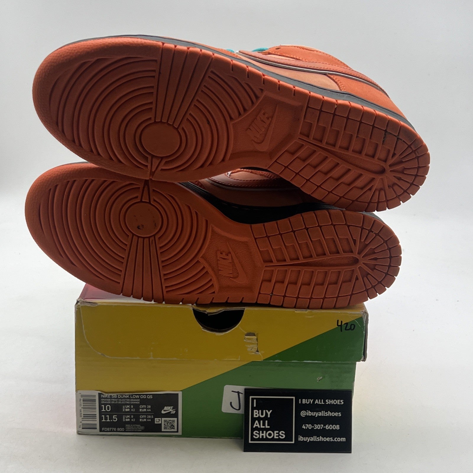 Size 10 - Nike Dunk Low SB x Concepts Orange Lobster (FD8776-800)