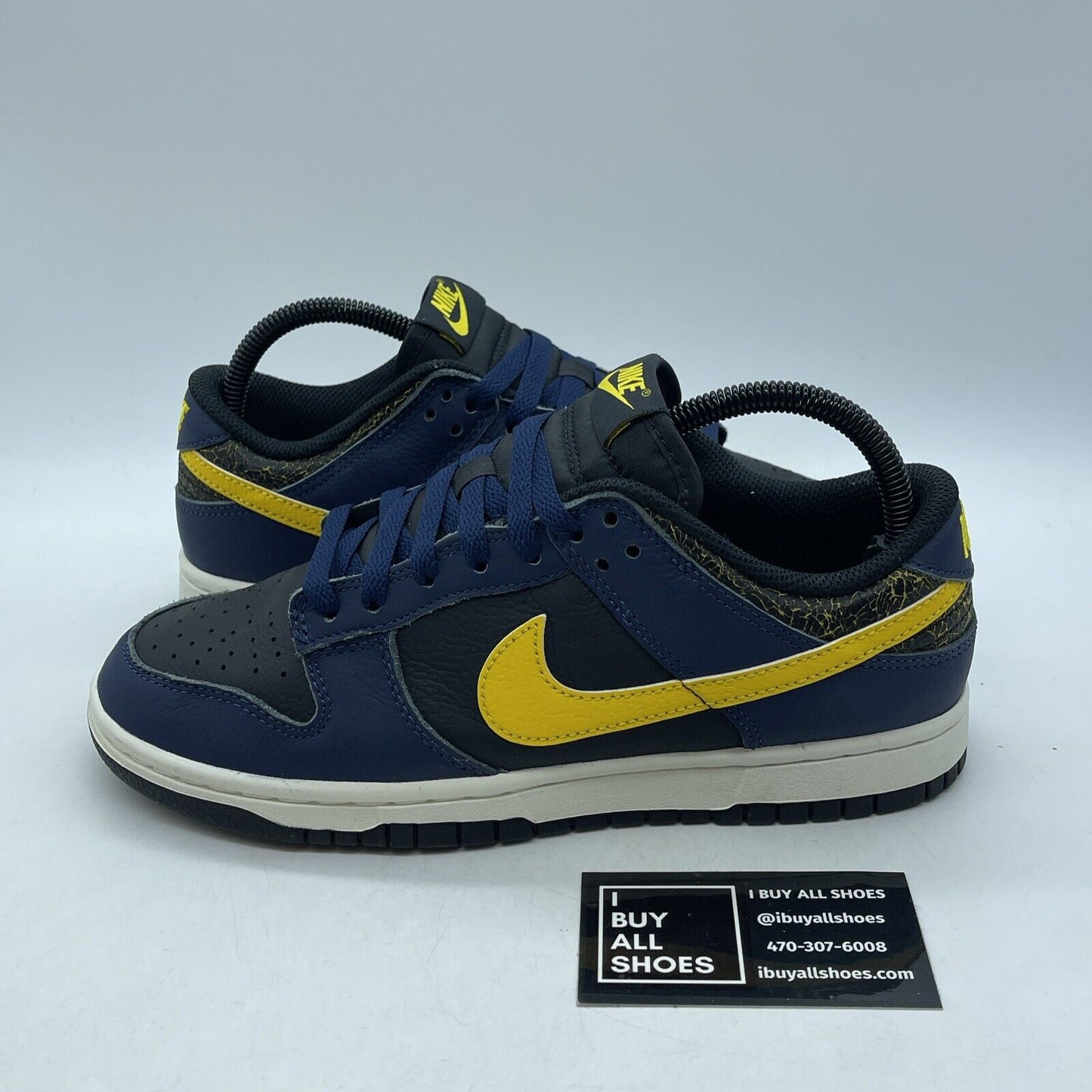 Size 7 - Nike Dunk Low Vintage Michigan Yellow Blue Leather (FZ4014-010)