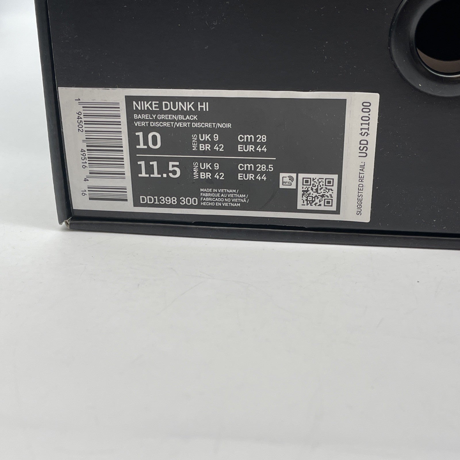 Size 10 - Nike Dunk SE High All Star 2021 White Black Leather (DD1398-300)