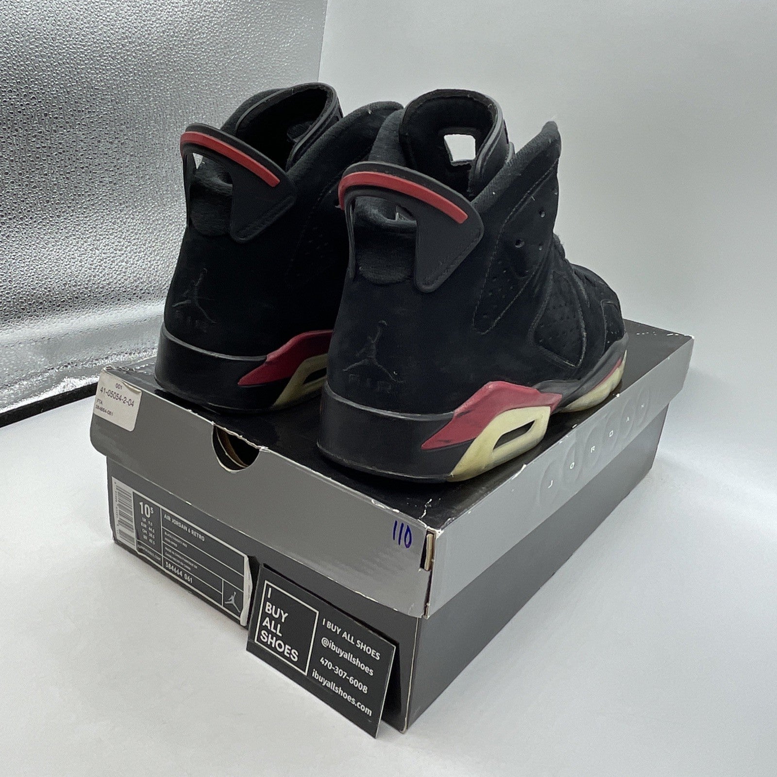 Size 10.5 - Air Jordan 6 Retro 2010 Varsity Red (384664-061)