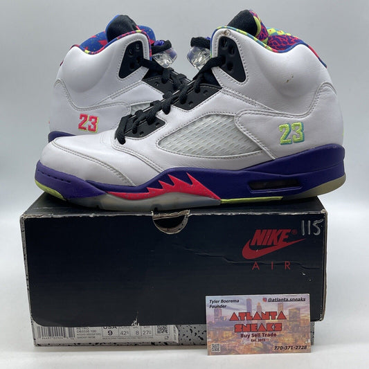 Size 9 - Jordan 5 Retro Alternate Bel-Air 2020 White Purple Pink (DB8335-100)