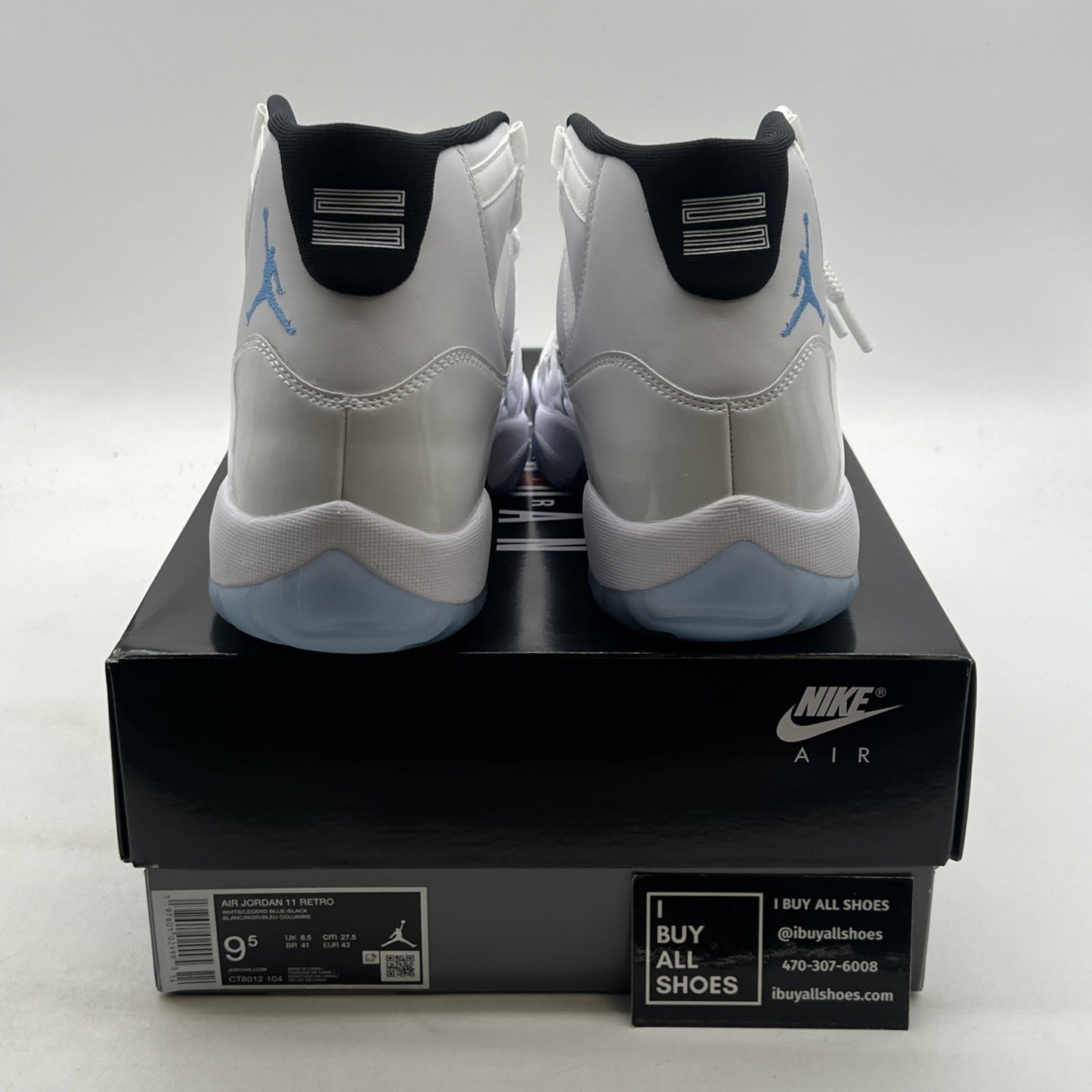 Size 9.5 - Air Jordan 11 Retro 2024 Legend Blue / Columbia (CT8012-104)