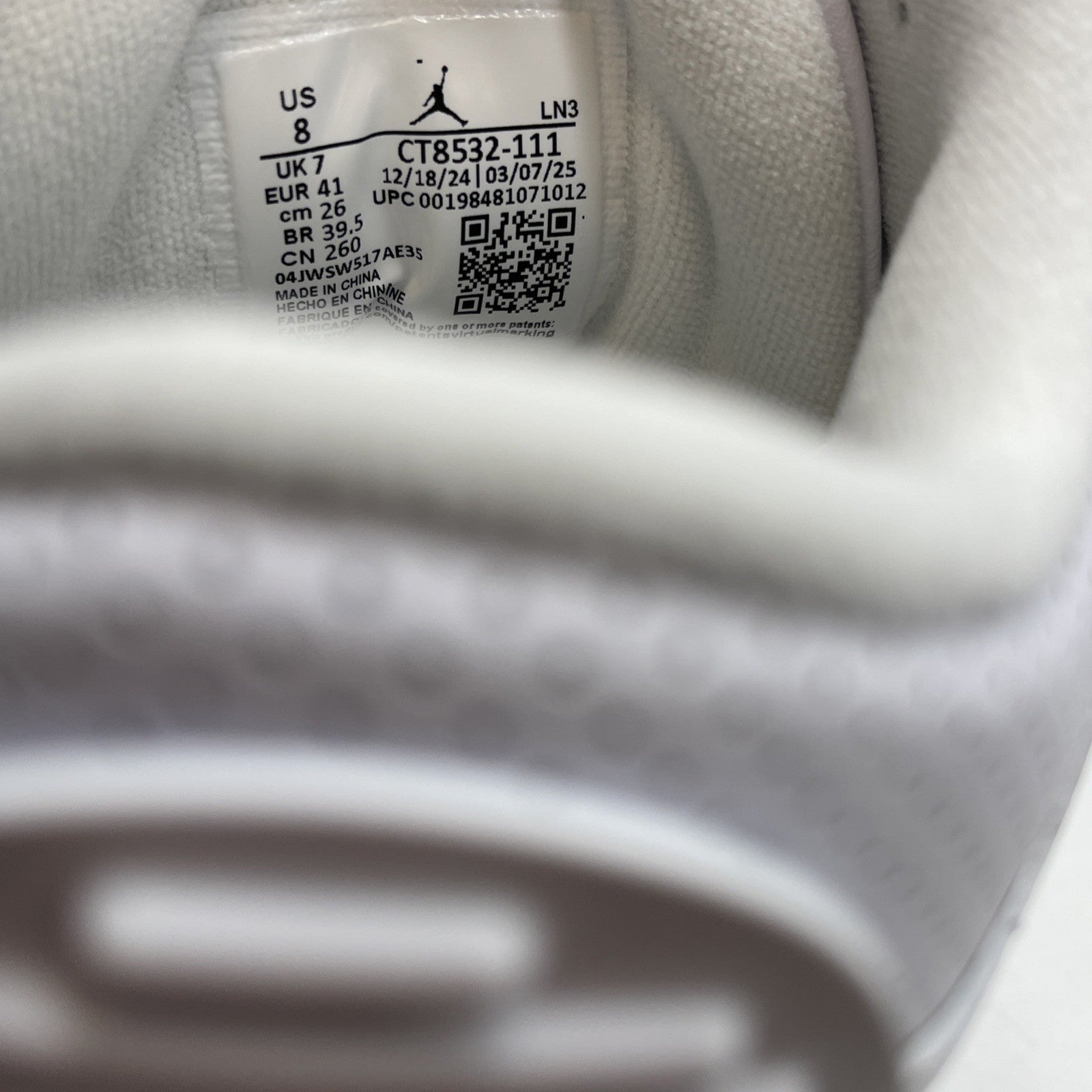 Size 8 - Air Jordan 3 Retro 2025 Pure Money Suede Leather (CT8532-111)