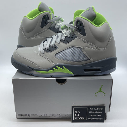 Size 9.5 - Jordan 5 Retro Green Bean Grey Leather (DM9014-003)