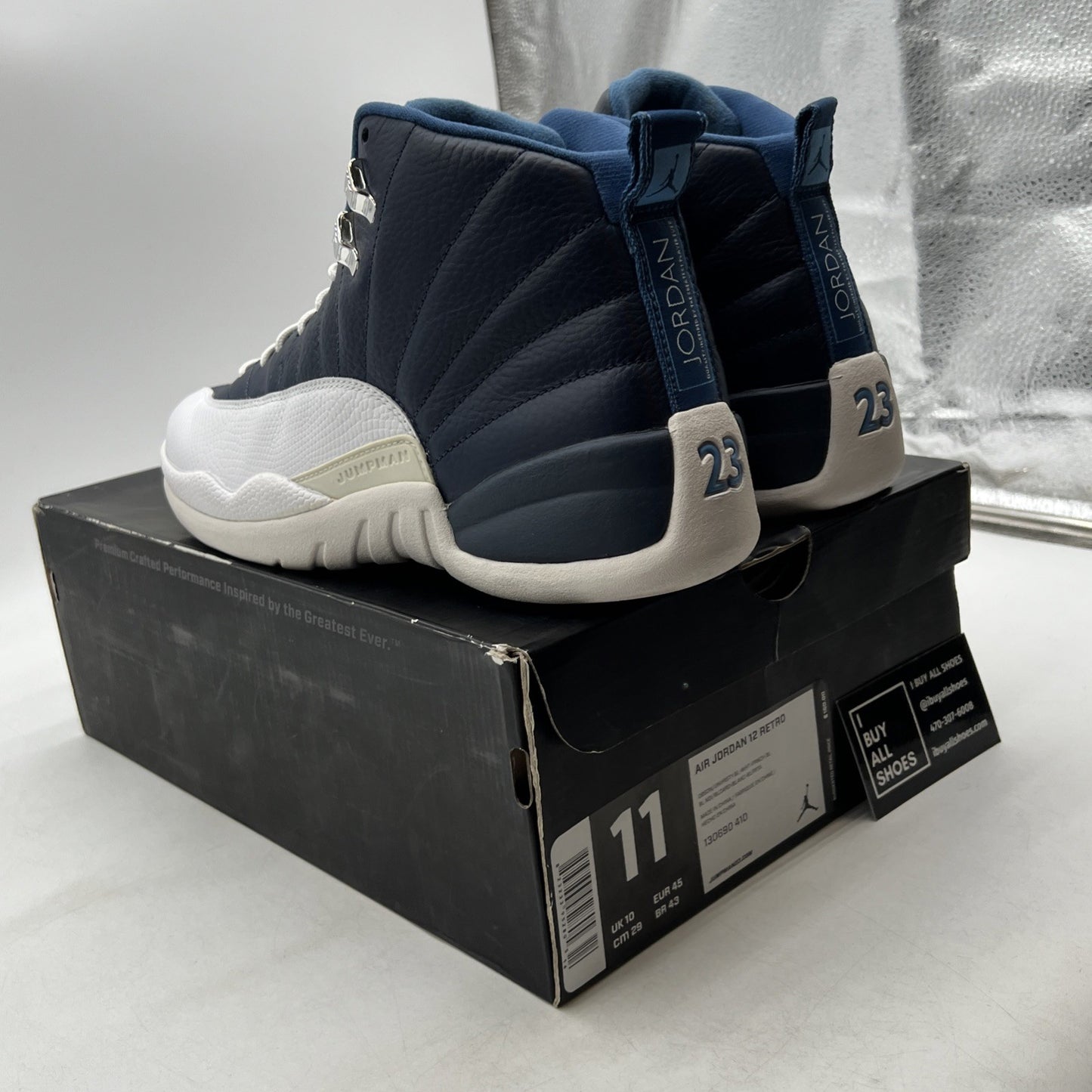 Size 11 - Air Jordan 12 Retro 2012 Obsidian (130690-410)