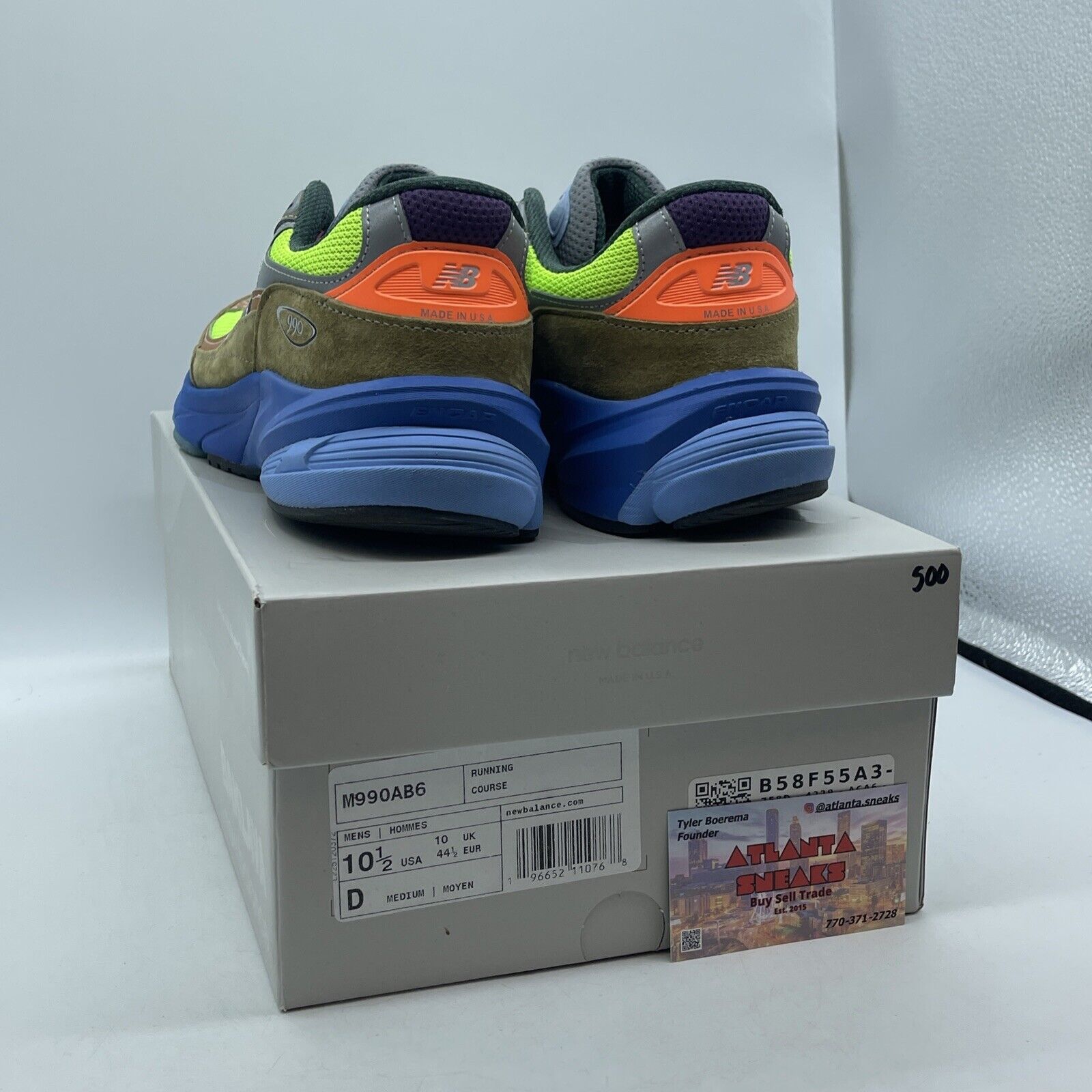 Size 10.5 - New Balance Action Bronson x 990v6 Made in USA Baklava (M990AB6)