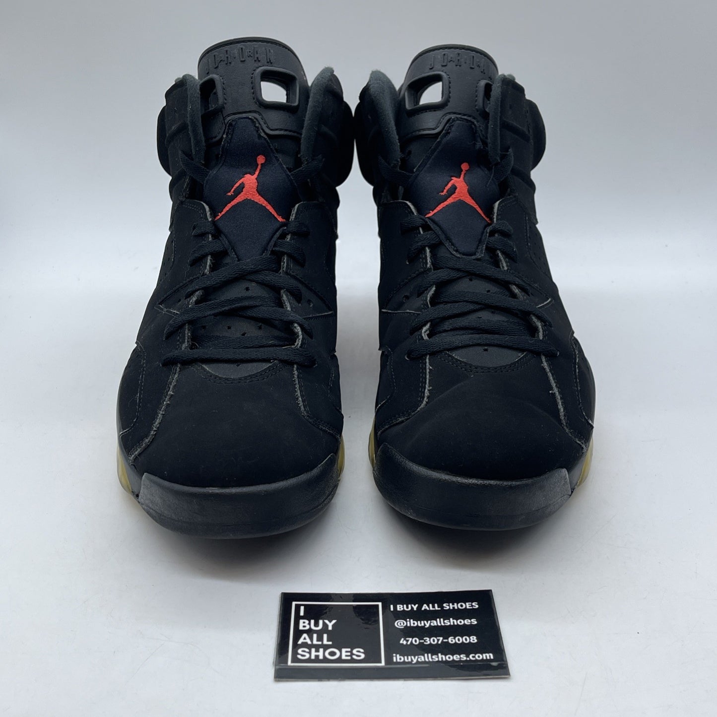 Size 13 - Jordan 6 Retro Mid Infrared Black Suede (384664-060)