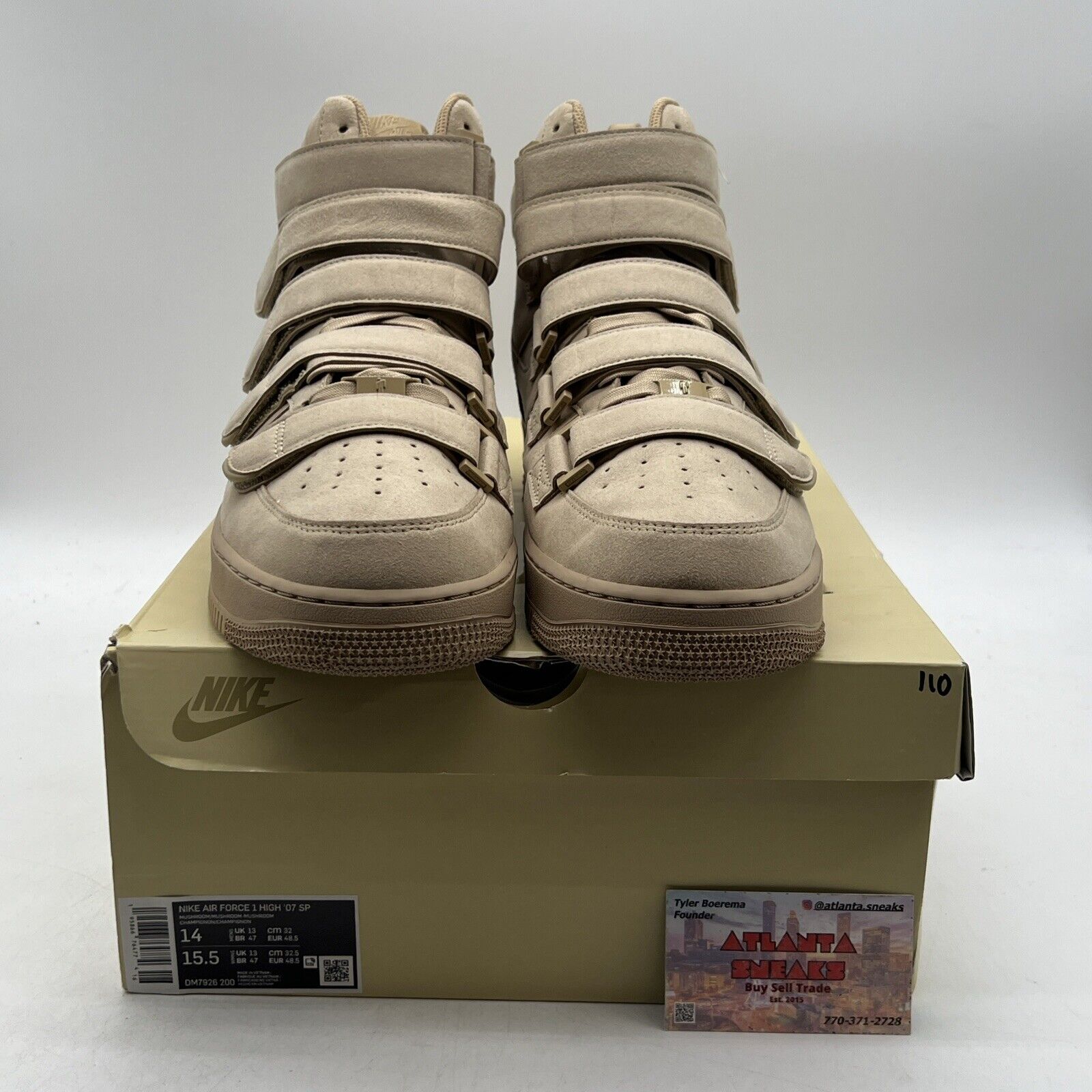 Size 14 - Nike Billie Eilish x Air Force 1 '07 SP High Mushroom (DM7926-200)